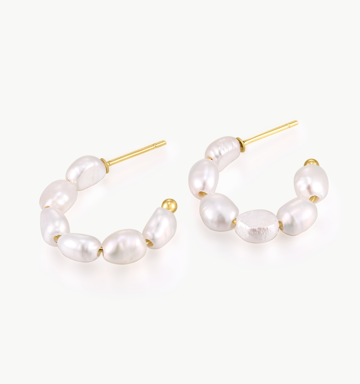 Pearl Hoop Earrings for Women - Elegant & Timeless Jewelry Gift for Everyday Wear, Parties & Special Occasions