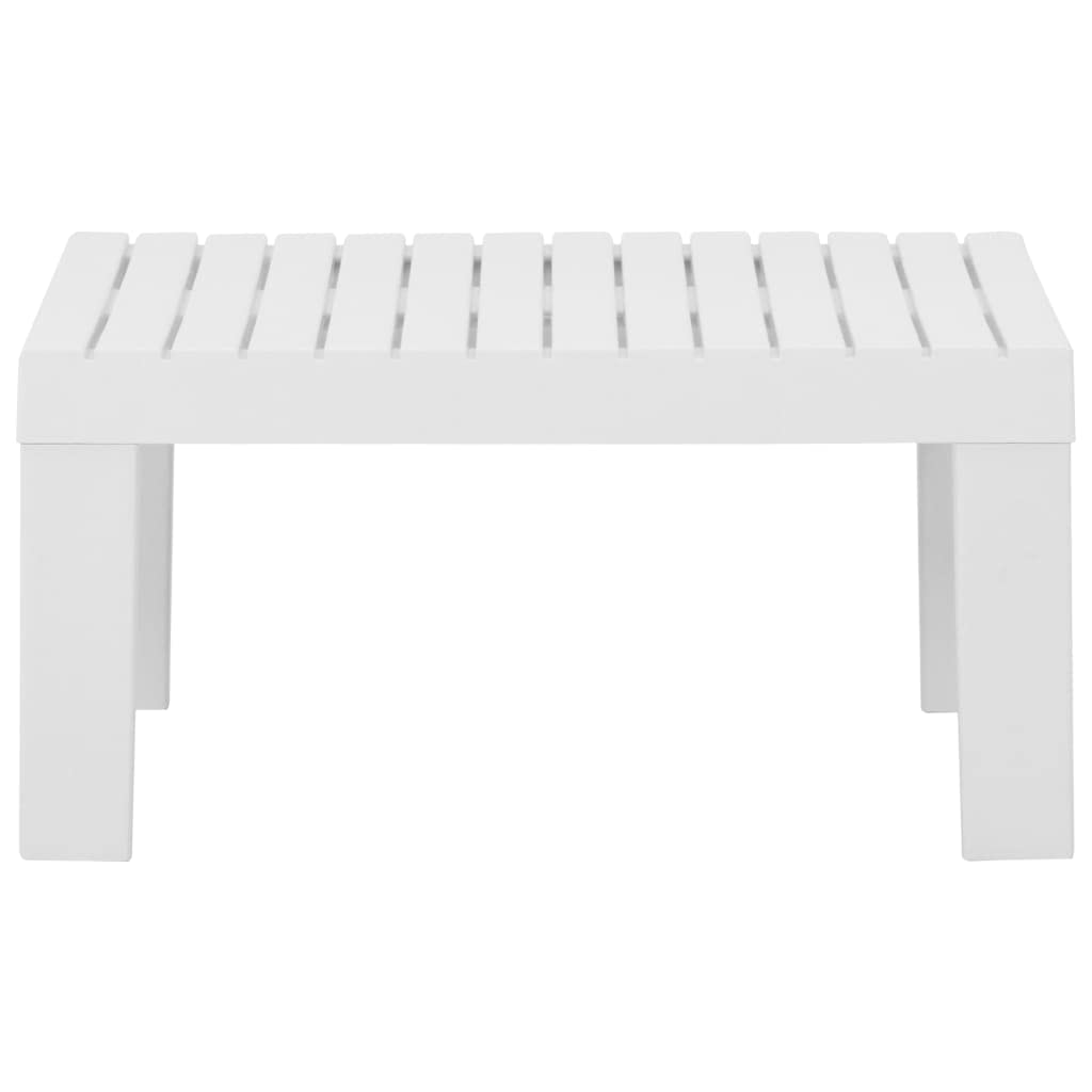 CHARMMA 2-Piece White Plastic Patio Lounge Set with Weather-Resistant Cushions - Outdoor Furniture for Poolside, Garden & Backyard Relaxation
