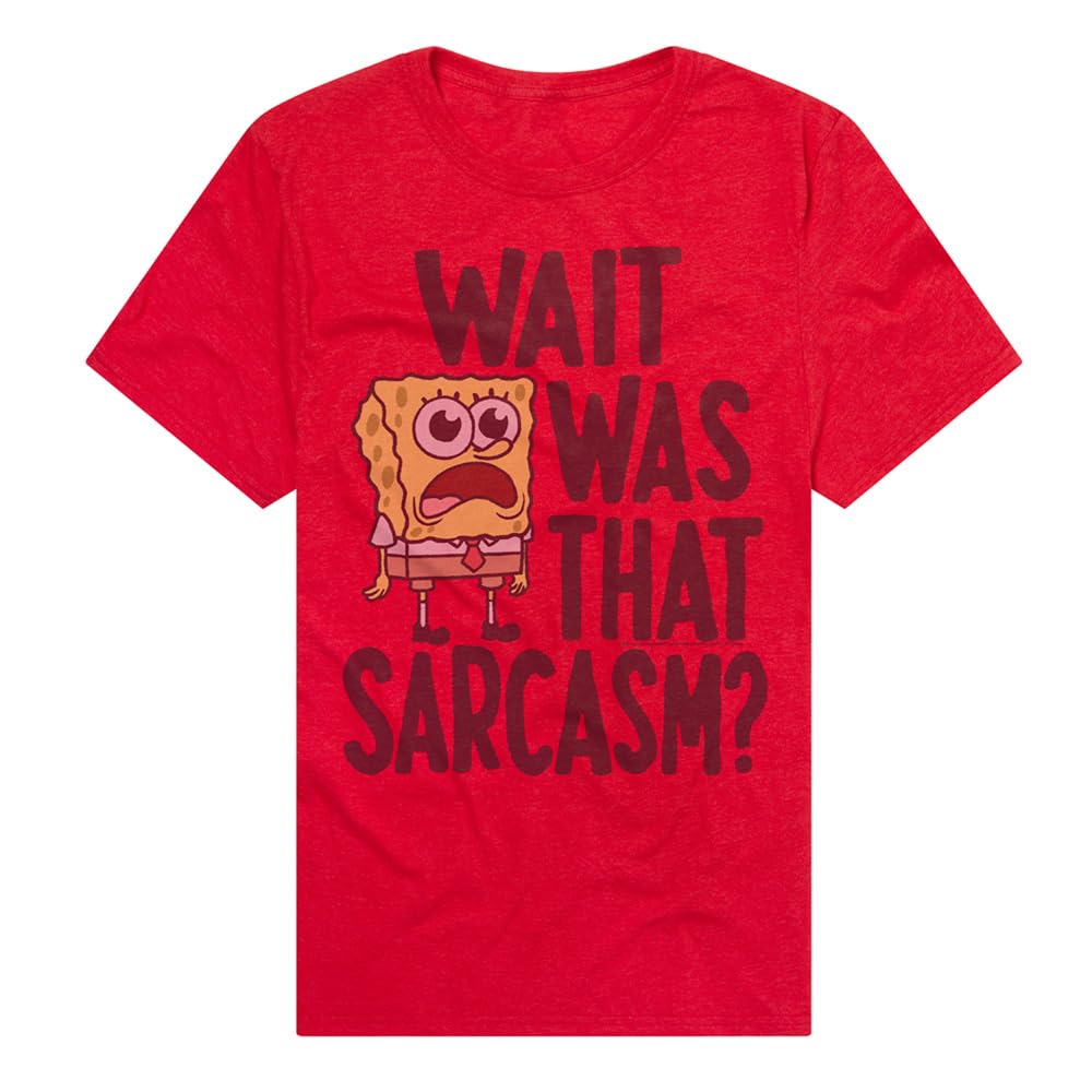 SpongeBob SquarePants Graphic T-Shirt for Adults - Unisex Cotton Ring-Spun Tee - Casual Wear, Cosplay & Gift for Cartoon Fans
