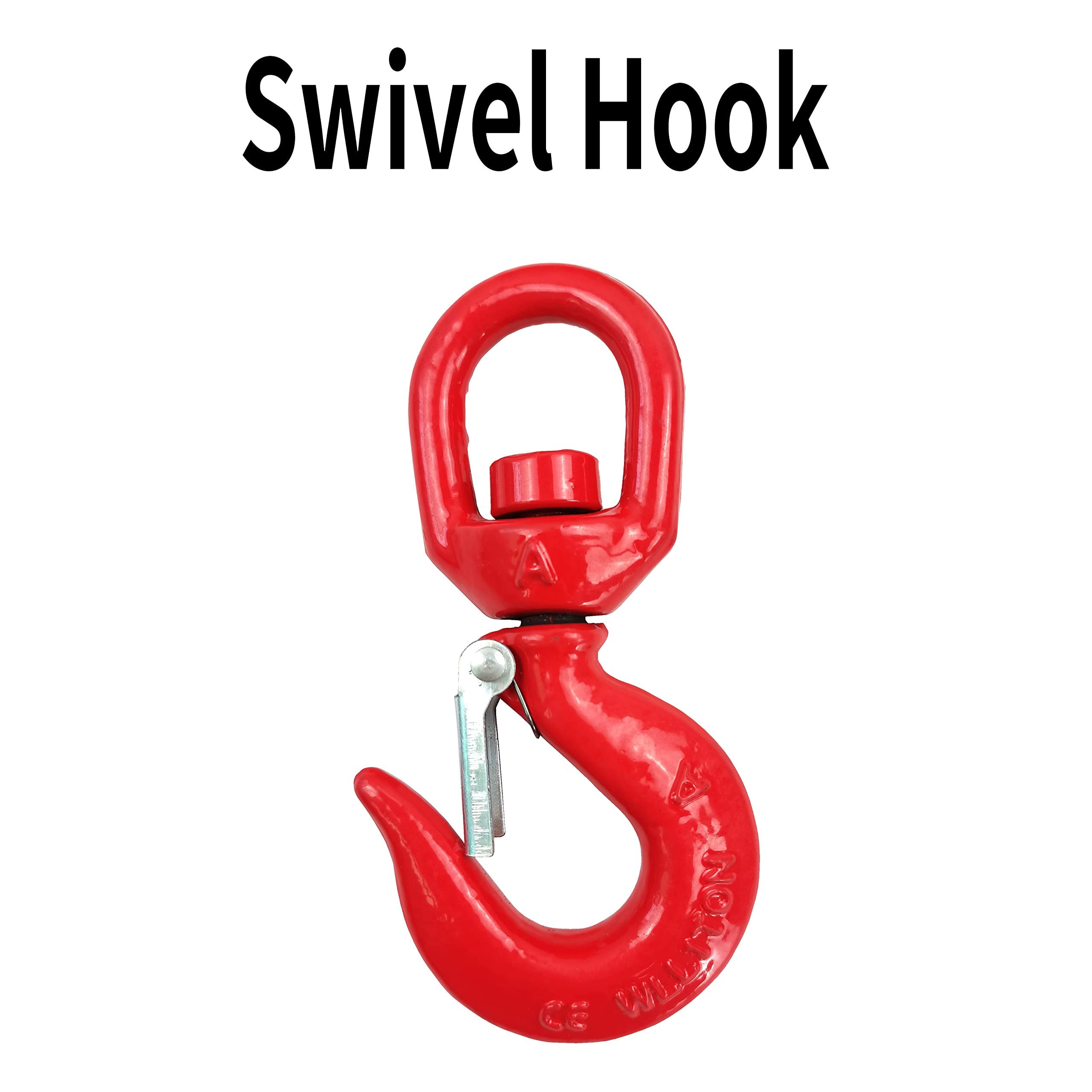 2200lbs Capacity Forklift Lifting Hook Attachment - Heavy Duty Swivel Hook with Large T-Screw for Forklift Crane - Perfect for Warehouse Loading, Construction Sites & Industrial Material Handling
