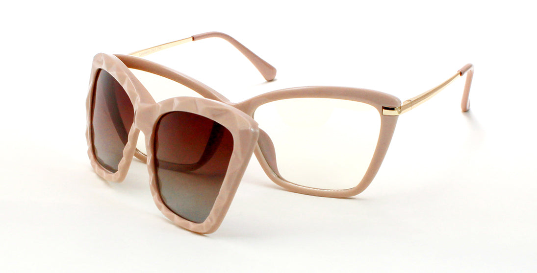 Trendy Metal & Plastic Clip-On Sunglasses 7748 - UV Protection, Lightweight & Adjustable for Driving, Outdoor Activities & Fashion Accessories
