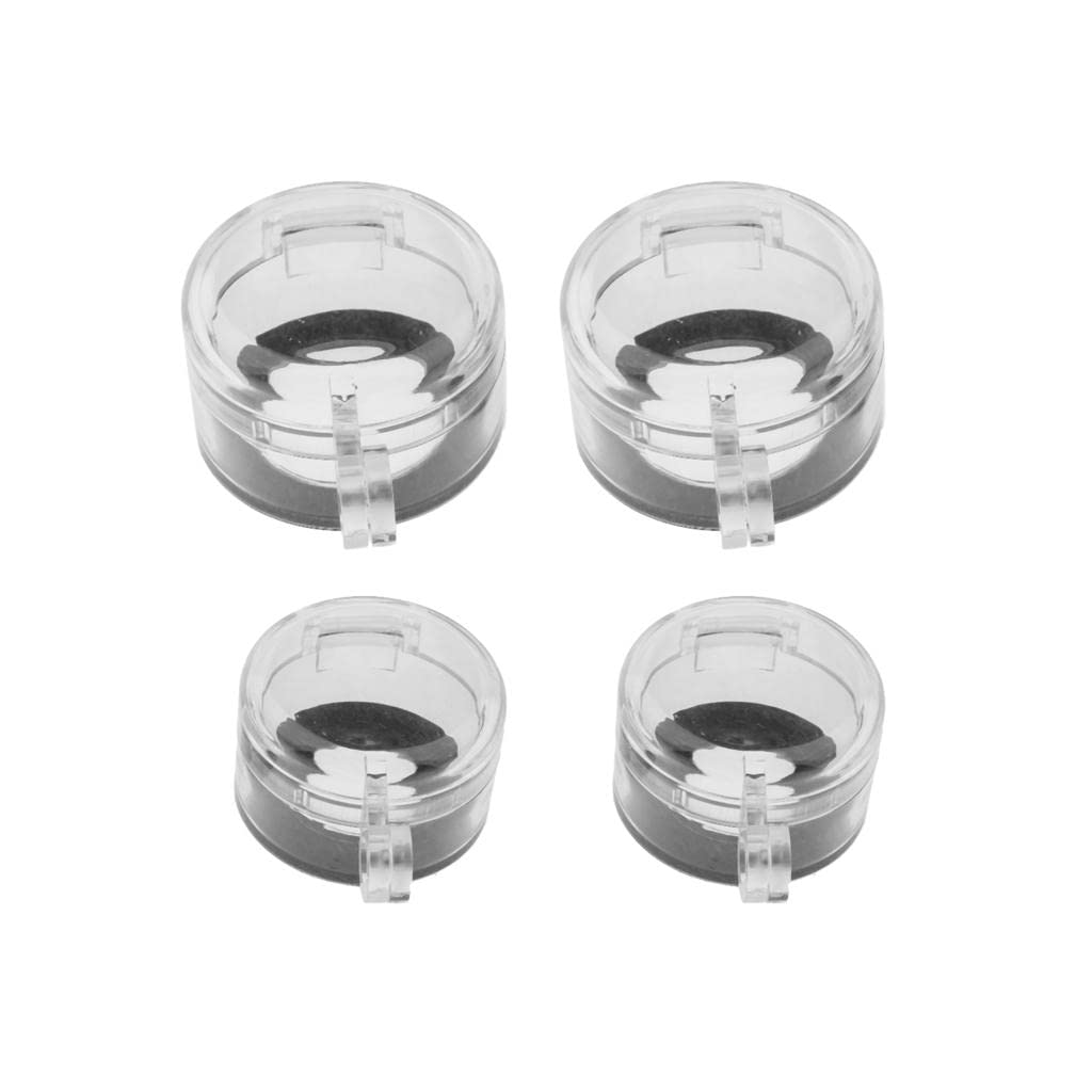 SDENSHI 4-Pack Child Safety Oven Knob Covers - Clear Stove Knob Guards for Baby Proofing (30mm & 23mm) - Prevent Accidental Gas Stove Ignition - Perfect for Kitchens with Toddlers