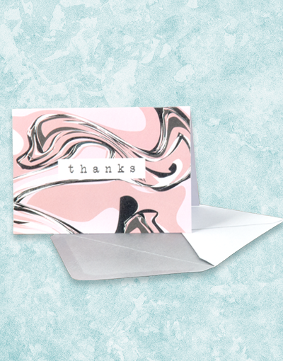 Elegant Abstract Marble Design Note Cards - Premium Stationery for Thank You Notes, Greetings & Invitations - Perfect for Weddings, Birthdays & Corporate Events