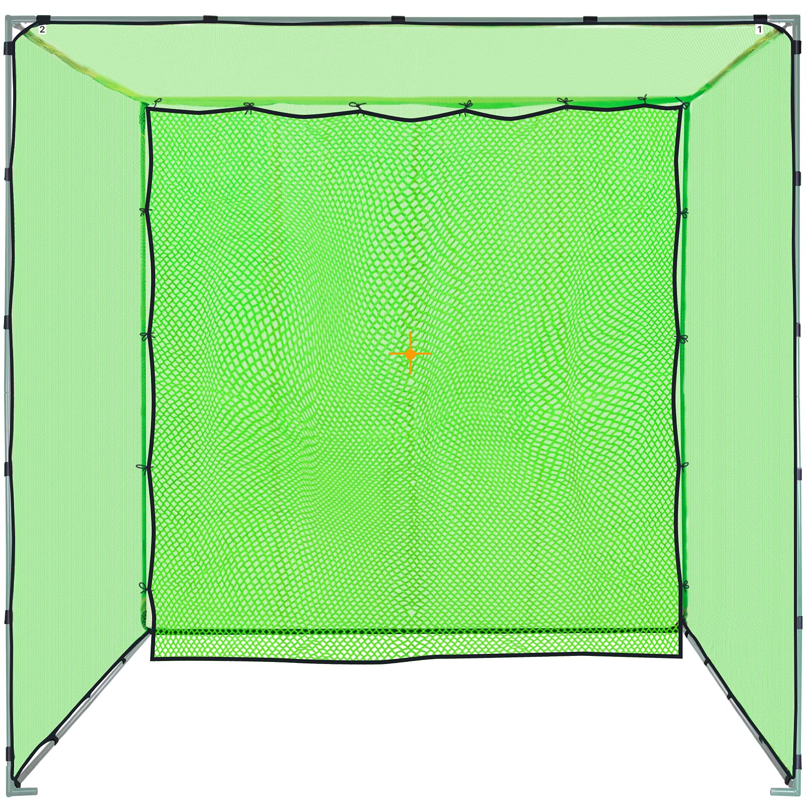 Premium Heavy Duty Golf Cage Net & Hitting Cage for Backyard Driving – High Impact Golf Net System with Target (Size Options) – Perfect for Backyard Practice, Driving Range Training & Golf Enthusiasts