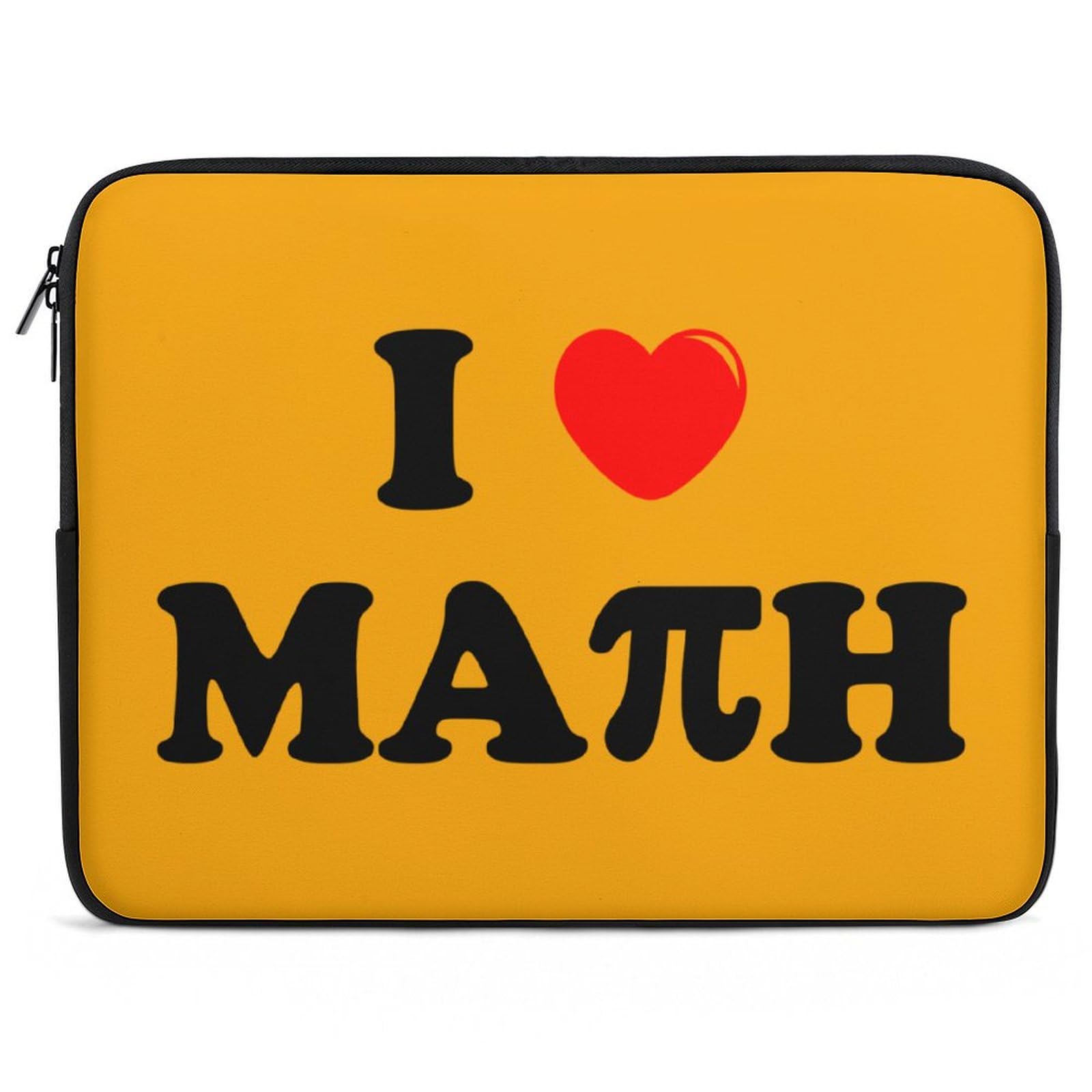 I Love Math Personalized Laptop Bag - Business Casual Slim Computer Briefcase for Work, School, and Travel