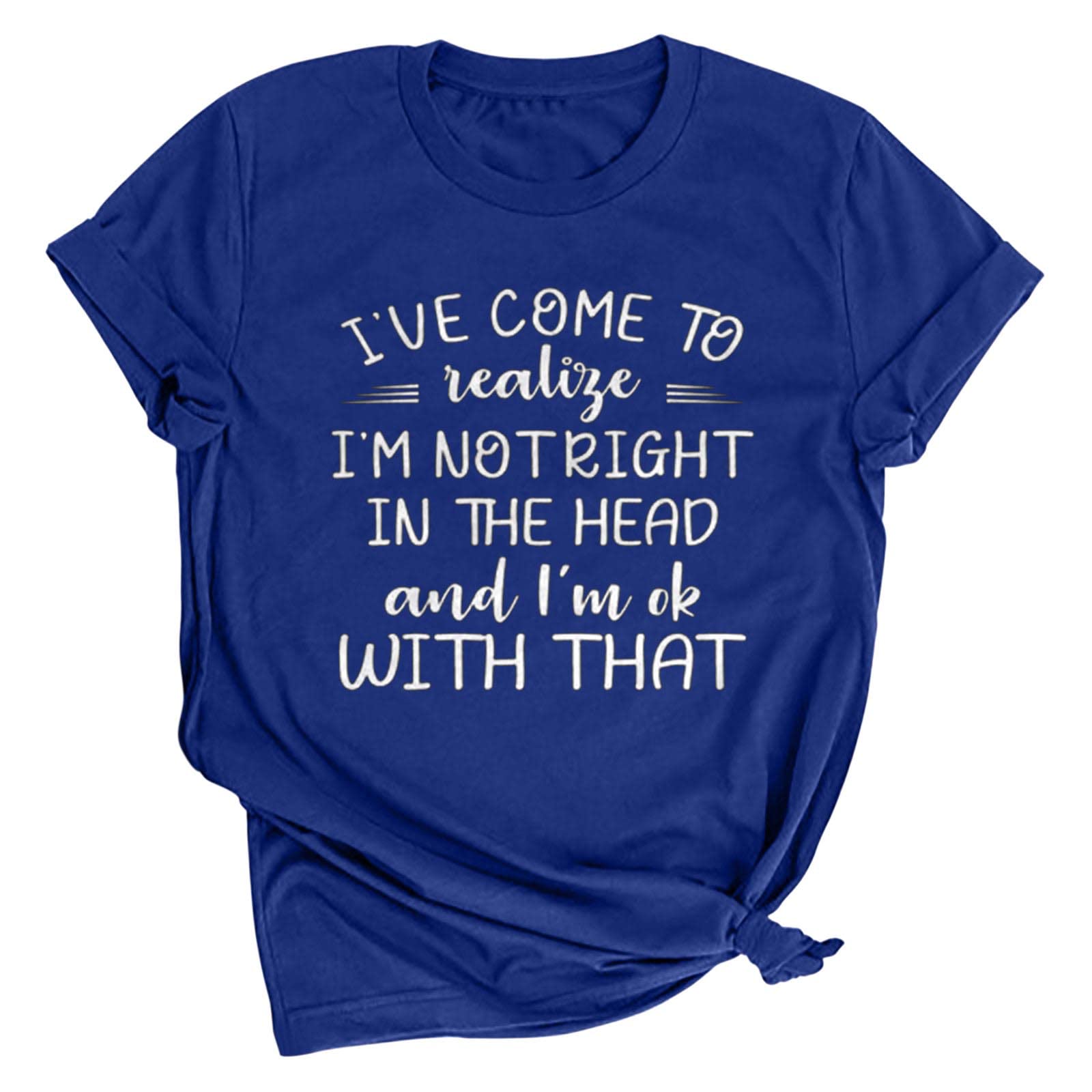 Funny Saying Women's T-Shirt - Cute Summer Short Sleeve Round Neck Tee with Letter Print | Perfect for Casual Outings, Beach Trips & Everyday Wear