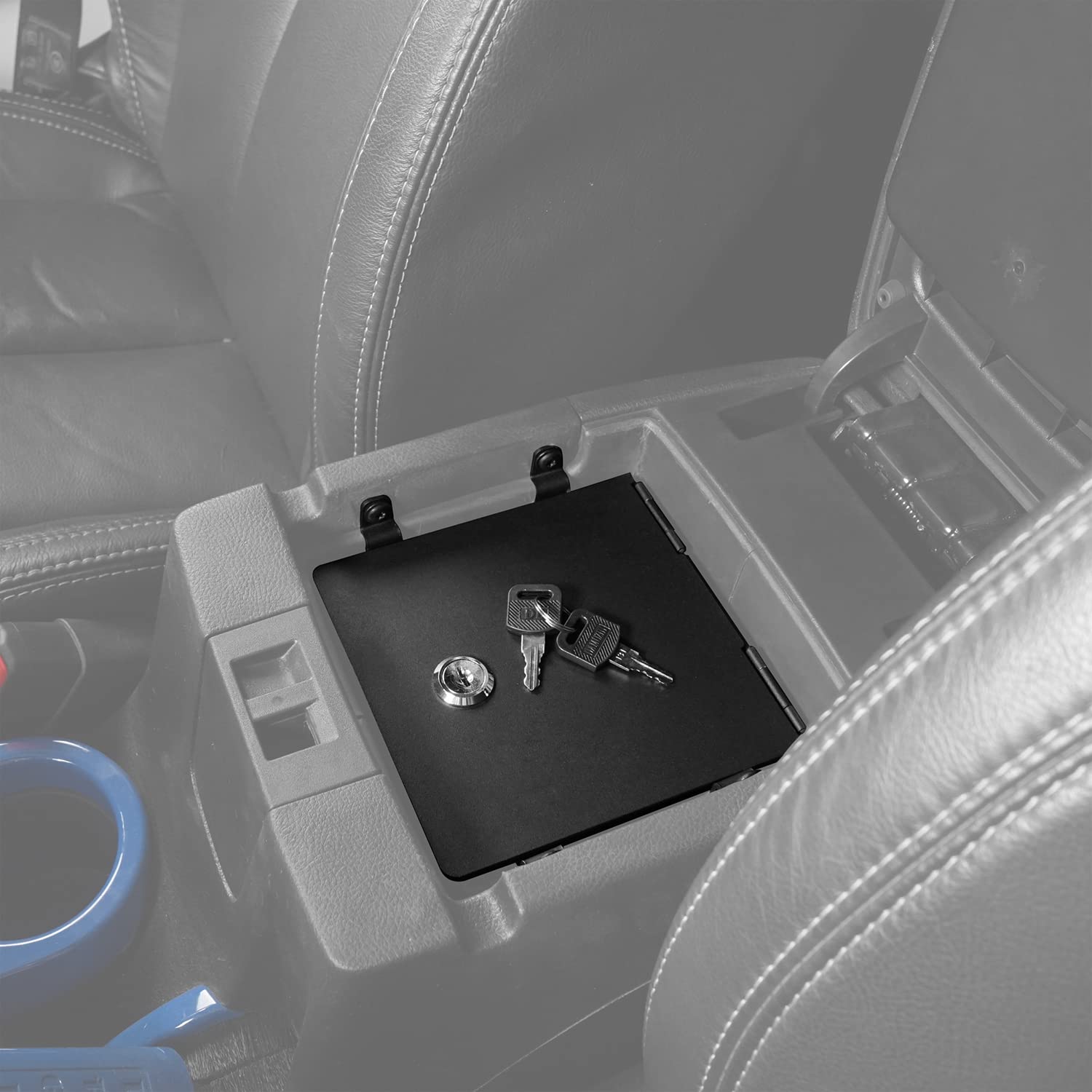 u-Box Wrangler JK Locking Center Console Storage Box - Secure Vault Organizer Insert for 2011-2018 Jeep Wrangler JK & JKU Models - Perfect for Vehicle Security & Interior Organization