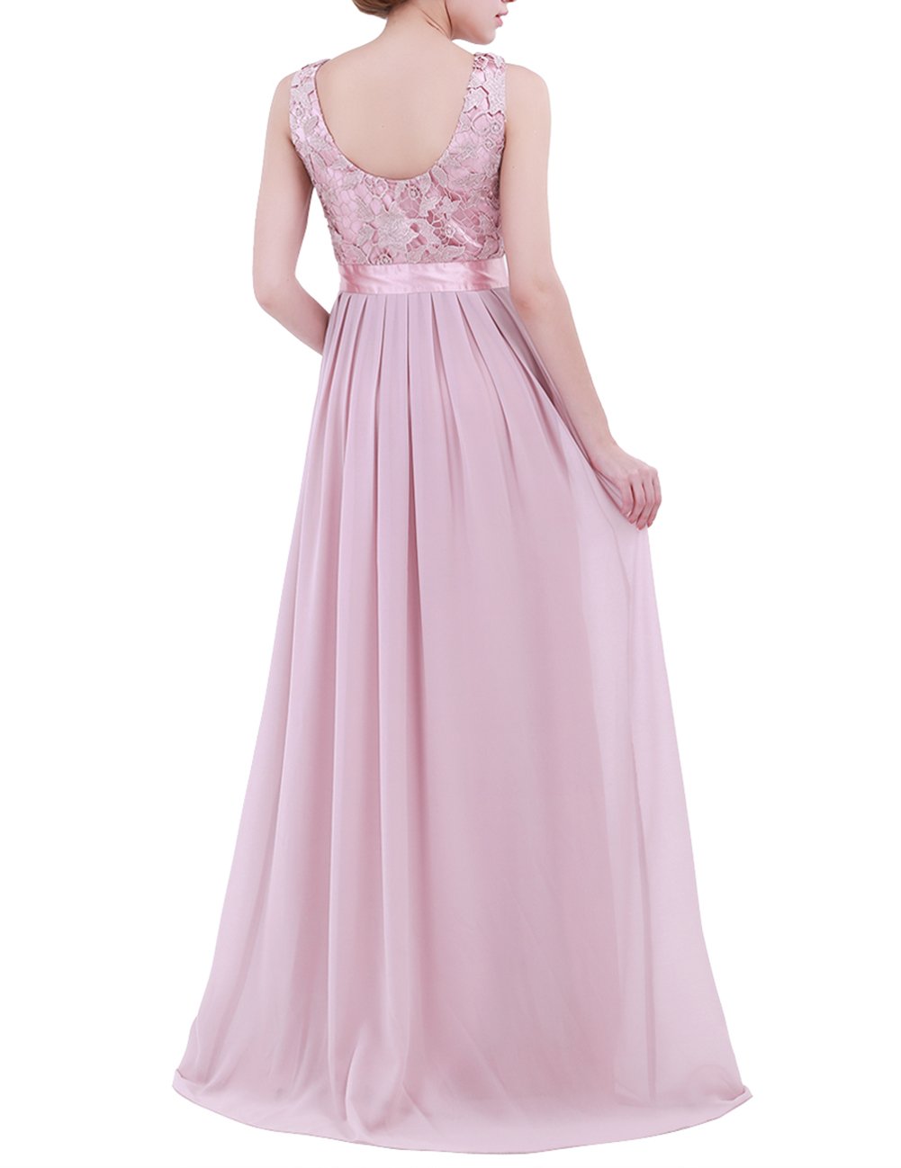 Elegant Floral Lace Crochet Wedding Bridesmaid Maxi Dress - Perfect for Formal Occasions, Beach Weddings & Evening Parties
