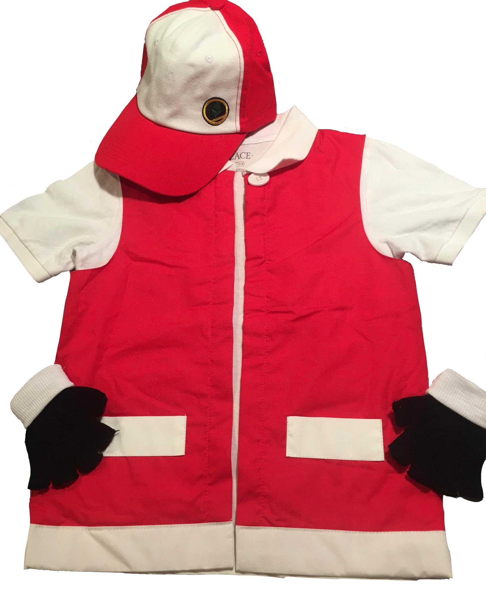 Ash Ketchum Red Trainer Cosplay Costume for Men & Unisex Adults - Pokemon Anime Halloween Party Outfit