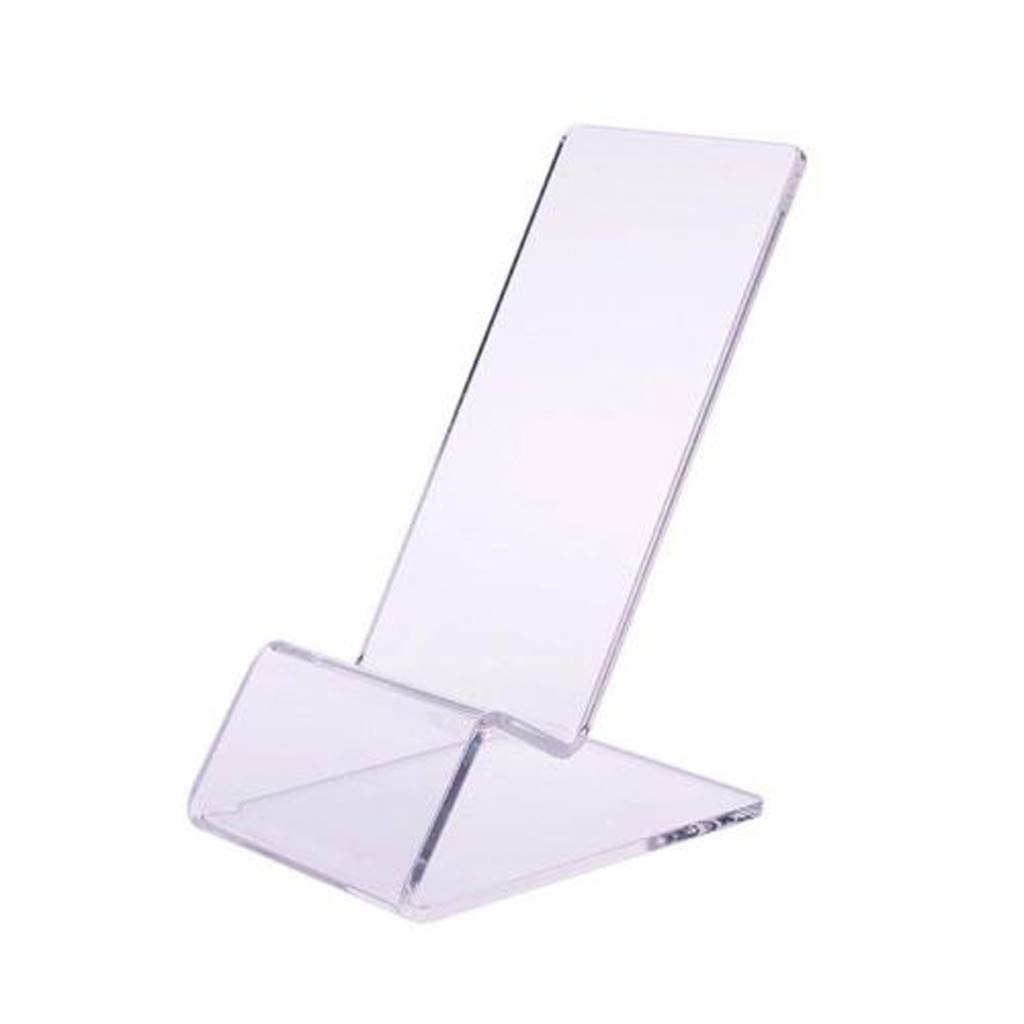 Clear Acrylic Mobile Display Rack Mount Stand - Transparent Phone Holder & Space-Saving Kitchen, Dining, Bar Glass Drying Rack (One Size) - Perfect for Retail Stores, Restaurants, and Home Organization
