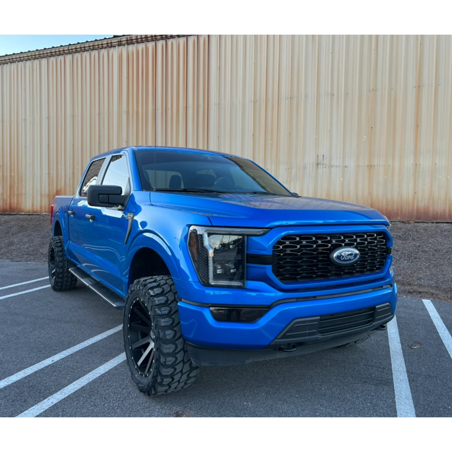 Ford F150 2021-2023 LED Headlights - Ultra Bright Hi/Low Beam, Smooth OLED DRL, Amber Turn Signals - Direct Replacement for Halogen Headlights (Clear/Chrome) - Perfect for Night Driving & Off-Road Adventures