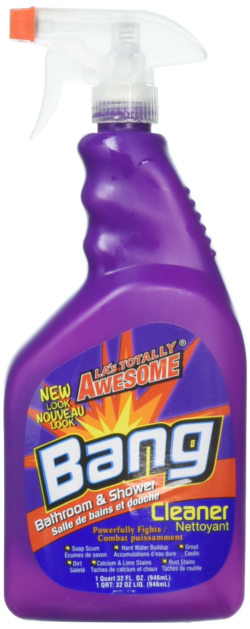 La's Totally Awesome 203 Bang Bathroom Cleaner - 32 oz | Powerful Stain Remover for Tiles, Grout & Fixtures | Ideal for Bathrooms, Kitchens & Showers