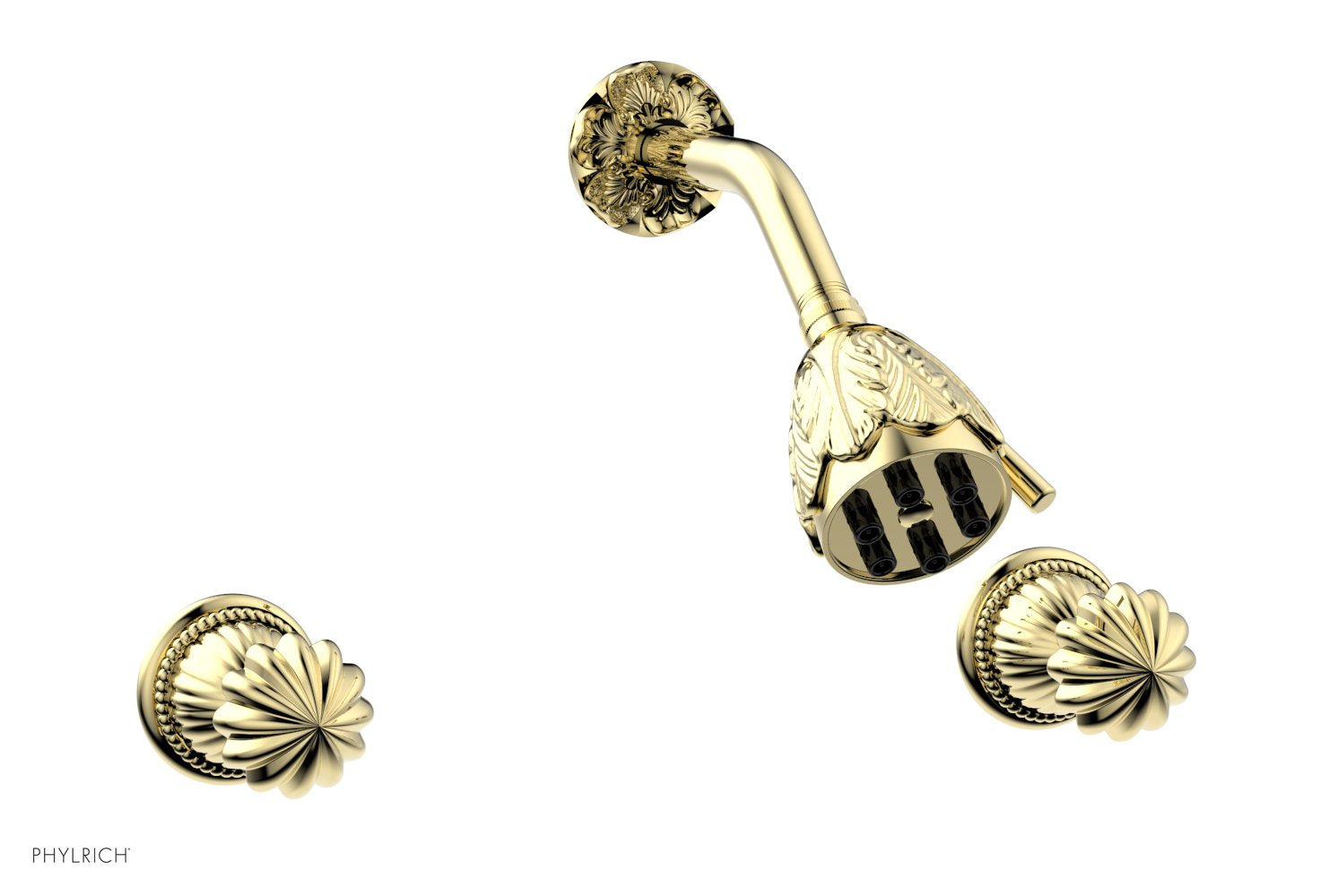 GEORGIAN & BARCELONA Two Handle Shower Set K3361 - Chrome Bathroom Faucet with Cross Handles for Modern & Traditional Home Decor - Perfect for Master Bath, Guest Bath, and Spa-Like Showers
