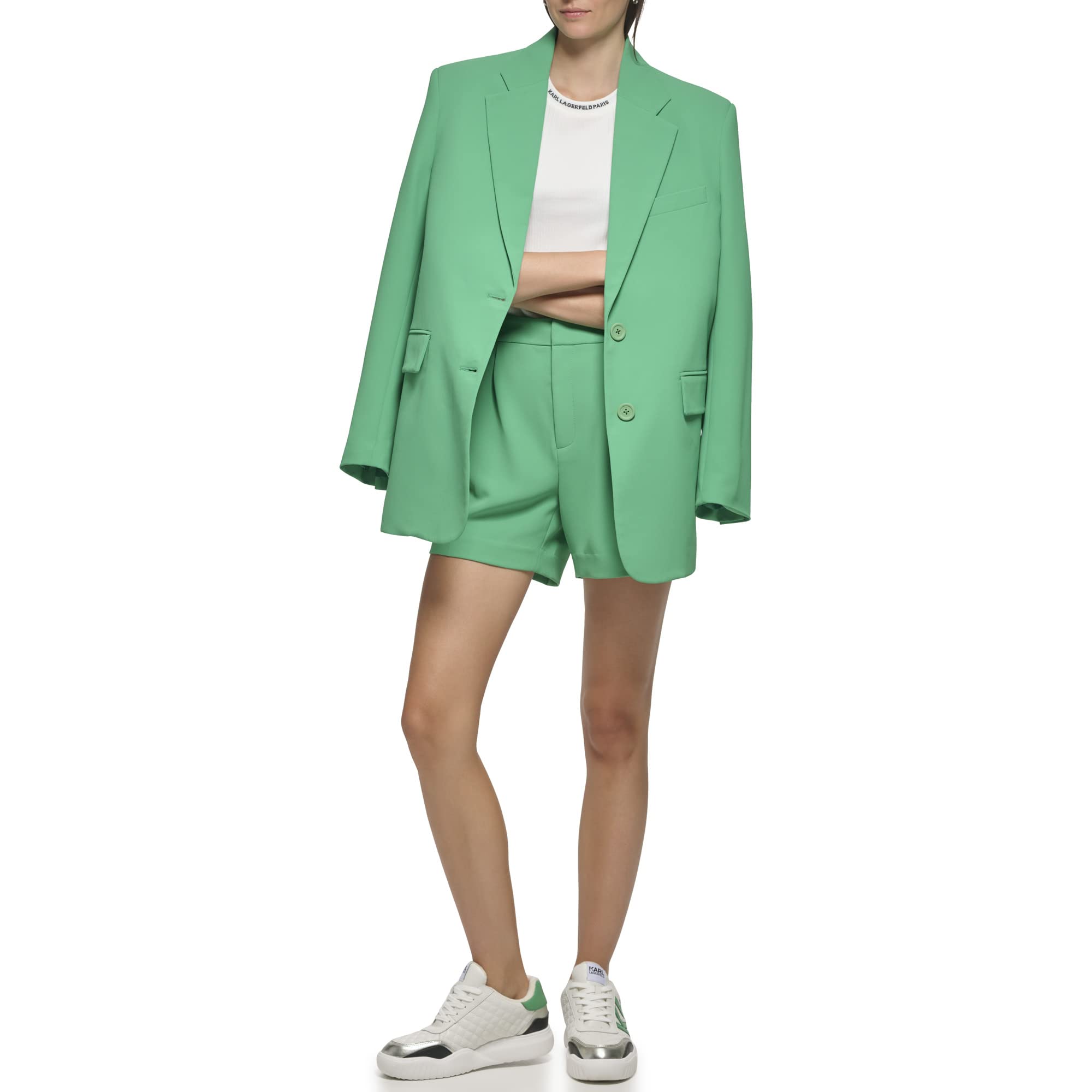 KARL LAGERFELD Women's Casual Shorts - Comfortable Everyday Wear for Summer, Travel & Lounge