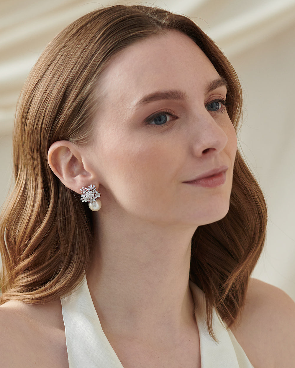 Matilda Pearl Earrings for Women - Elegant Freshwater Pearl Stud Earrings - Perfect for Weddings, Parties & Everyday Wear
