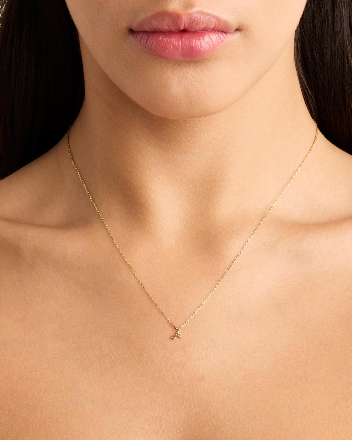 14K Solid Gold Love Letter Necklace for Women - Personalized Romantic Jewelry Gift for Her - Perfect for Anniversaries, Valentine's Day & Special Occasions