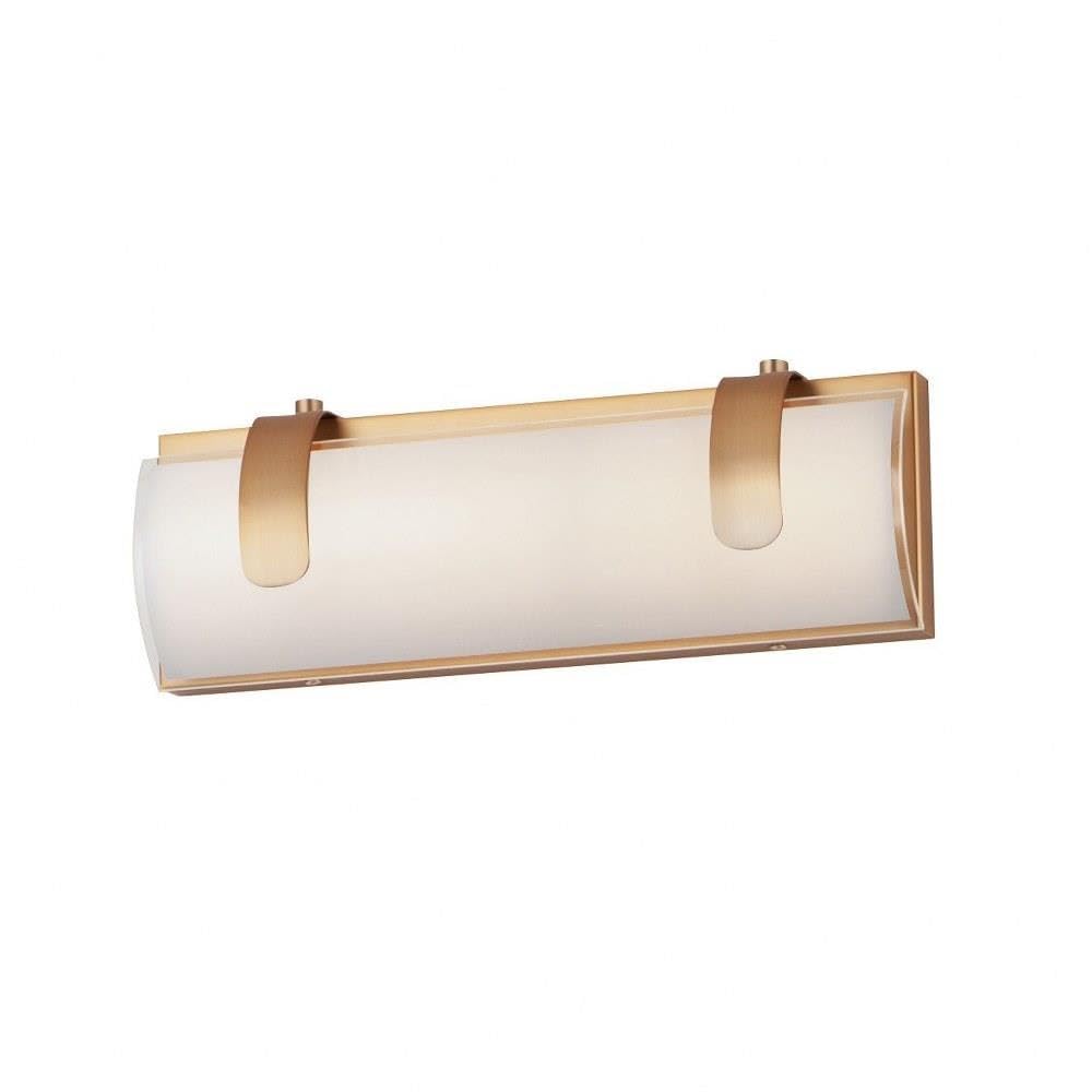 13 Inch 12W LED Bathroom Vanity Light with Gold Finish - ET2 Clutch Style for Modern Bathroom, Powder Room or Dressing Area Lighting