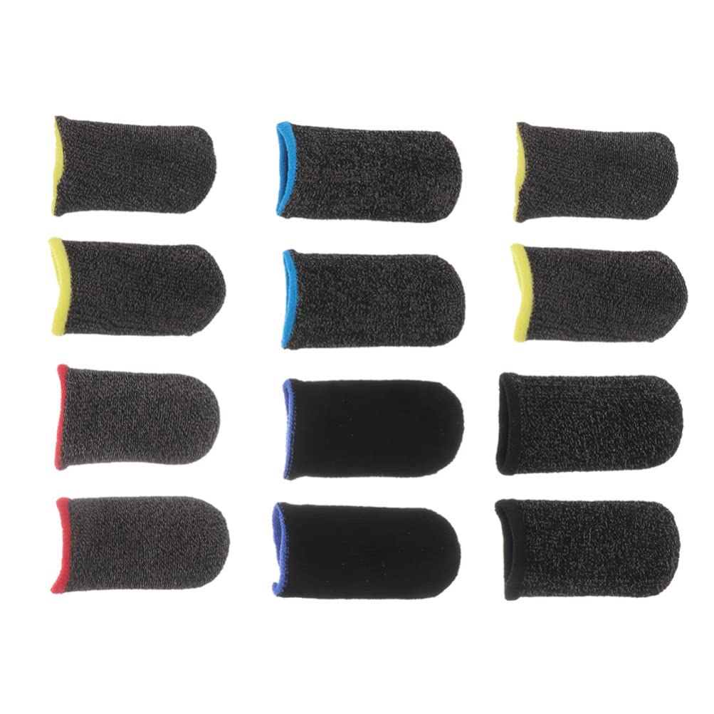 6 Pairs Anti-Slip Gaming Finger Sleeves - Breathable Mobile Phone Thumb Stabilizers for Professional Gamers - Perfect for PUBG, Call of Duty & Fortnite Mobile Gaming Accessories