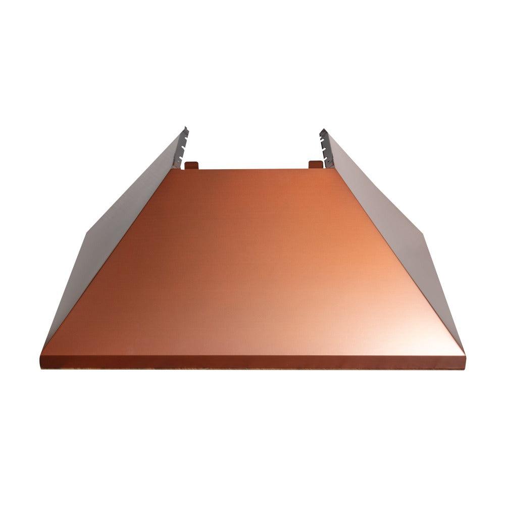 ZLINE 36 Inch Ducted Wall Mount Range Hood - Satin Stainless Steel with Copper Shell (8654C 36) | Powerful Kitchen Ventilation for Gas Stoves & Cooking Smoke Removal