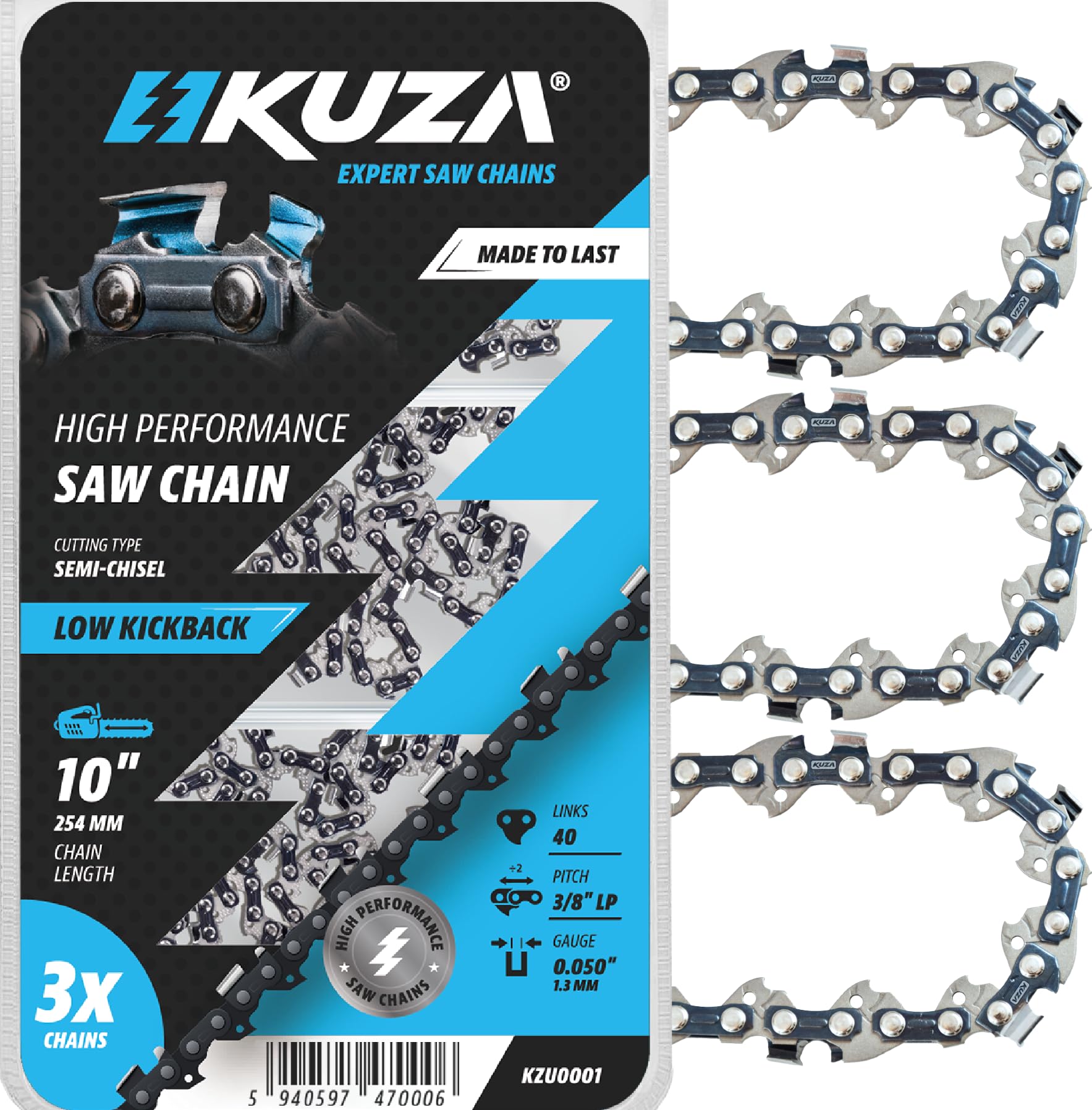10 Inch Chainsaw Chain 3/8