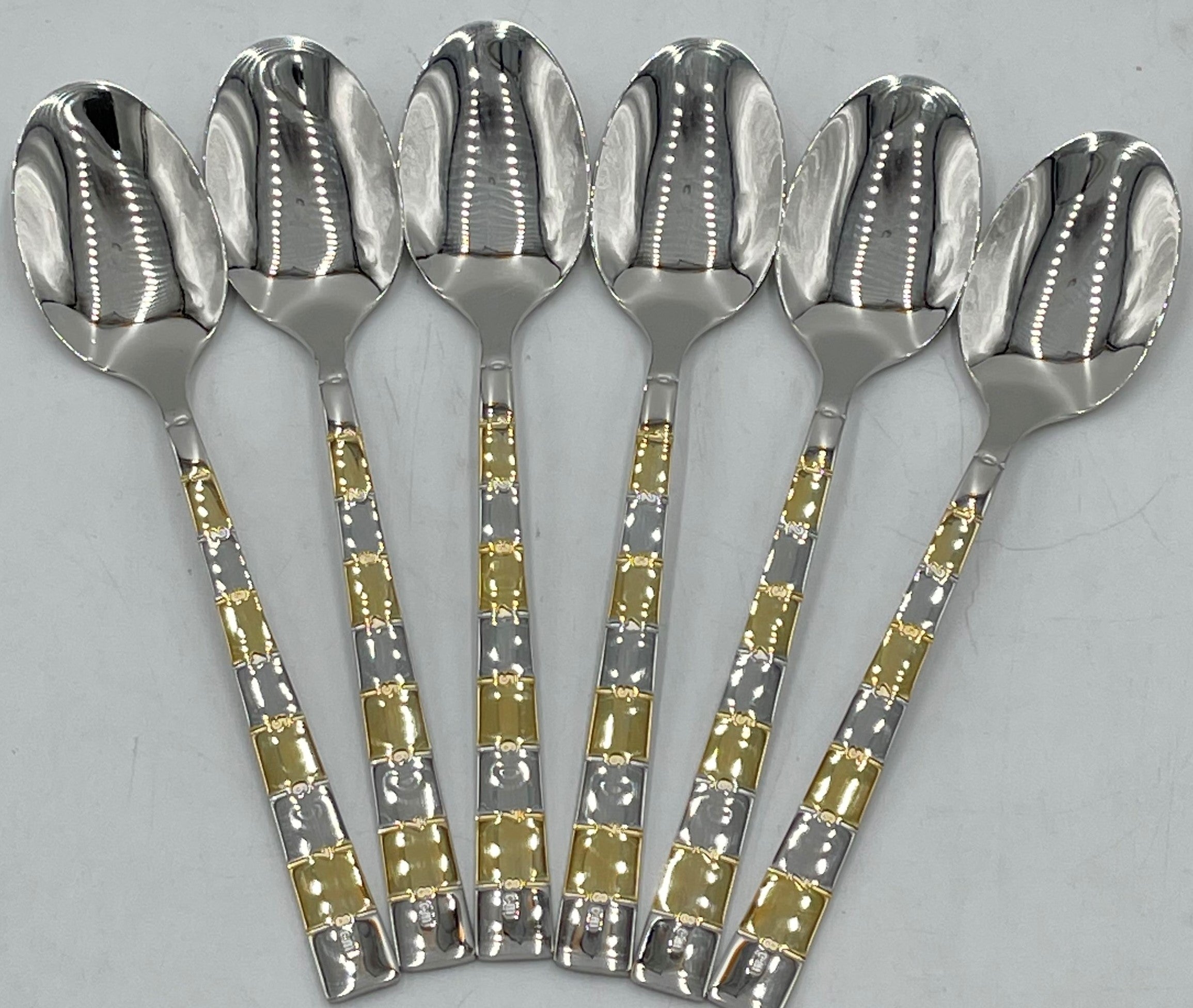 6-Piece Gold/Silver Tea Spoon Set - Elegant Dessert & Coffee Stirring Spoons for Afternoon Tea, Parties, and Gifting