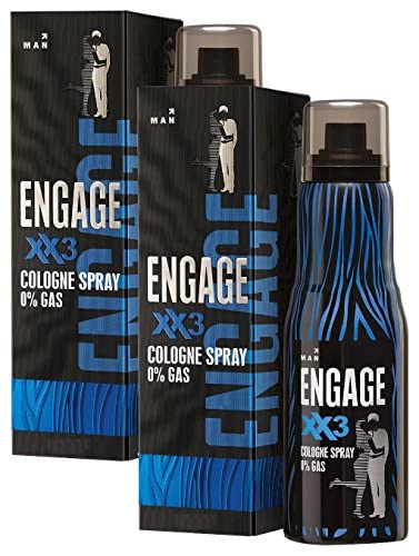 Engage Man Cologne Spray XX3 for Men - 4.5oz Amber Wood & Citrus Scent - Long Lasting Fragrance for Work, Date Night & Special Occasions
