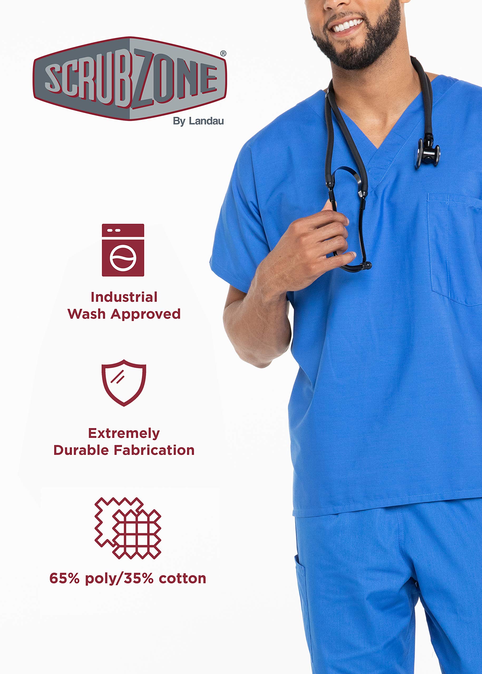 ScrubZone 83222 Flare Leg Scrub Pants for Women - Wine XSP - Comfortable Medical Work Pants for Nurses & Healthcare Professionals | Perfect for Hospitals, Clinics & Long Shifts