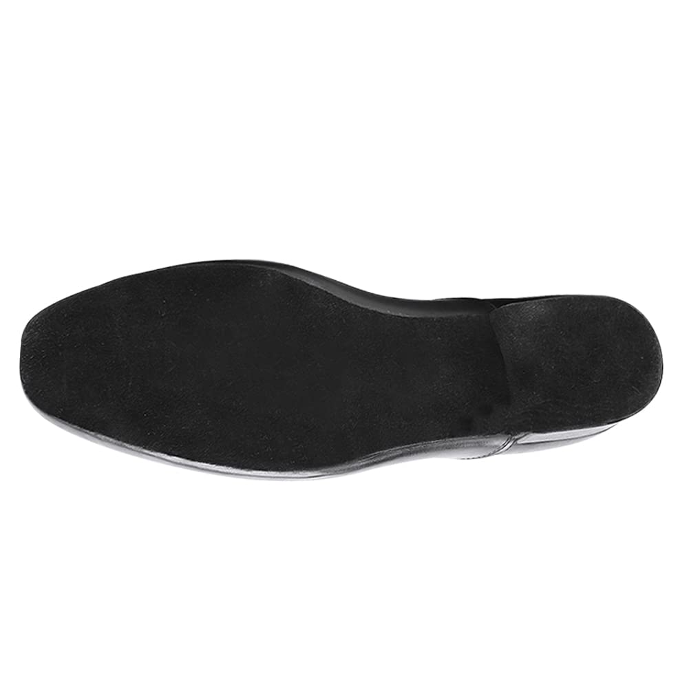 Hipposeus Men's Ballroom Dance Shoes - Genuine Leather Latin Tango Shoes with 1