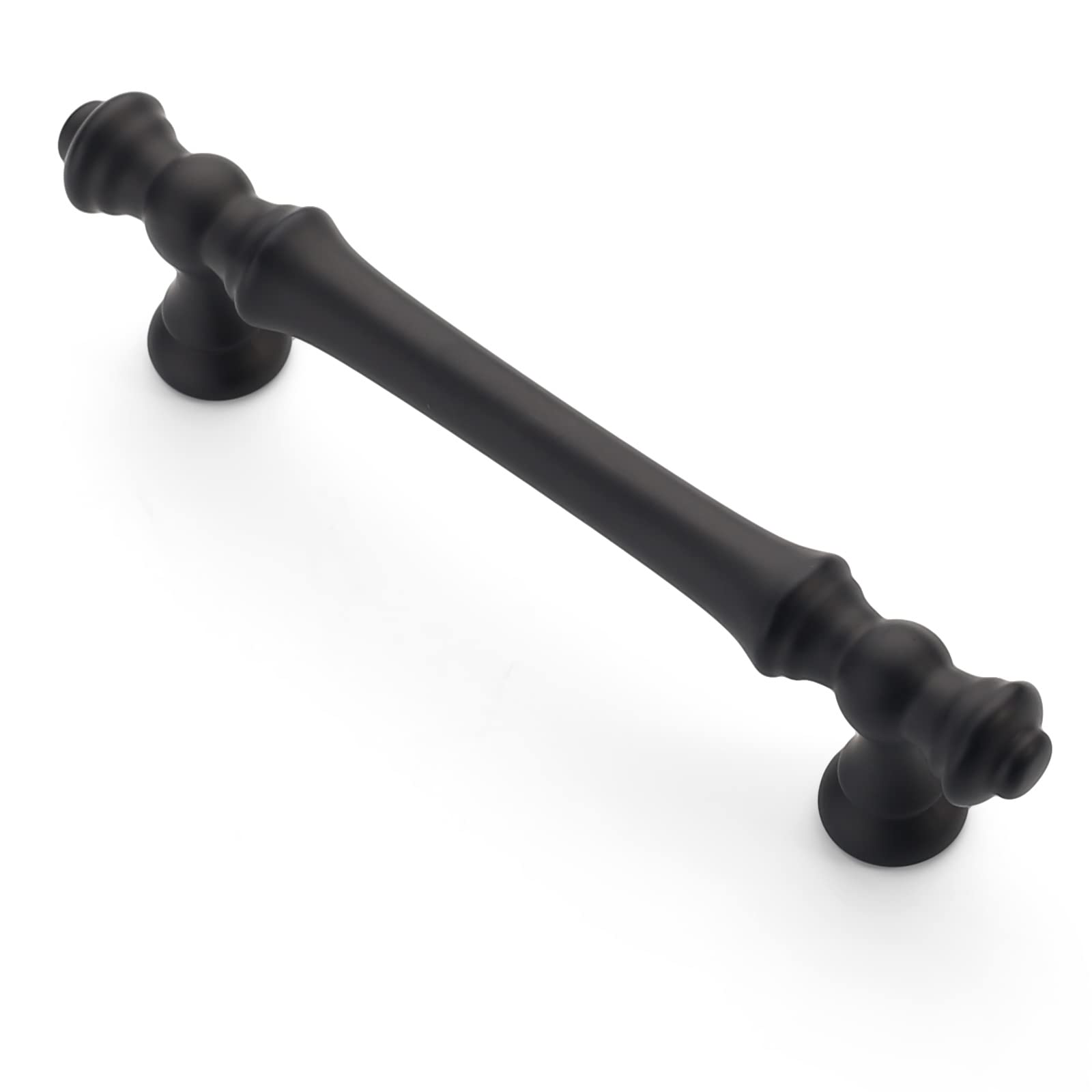 Asidrama 6 Pack 3.75 Inch (96mm) Matte Black Cabinet Handles - Modern Kitchen & Bathroom Hardware for Drawers, Cupboards, Dressers & Furniture - Easy Installation & Durable Finish