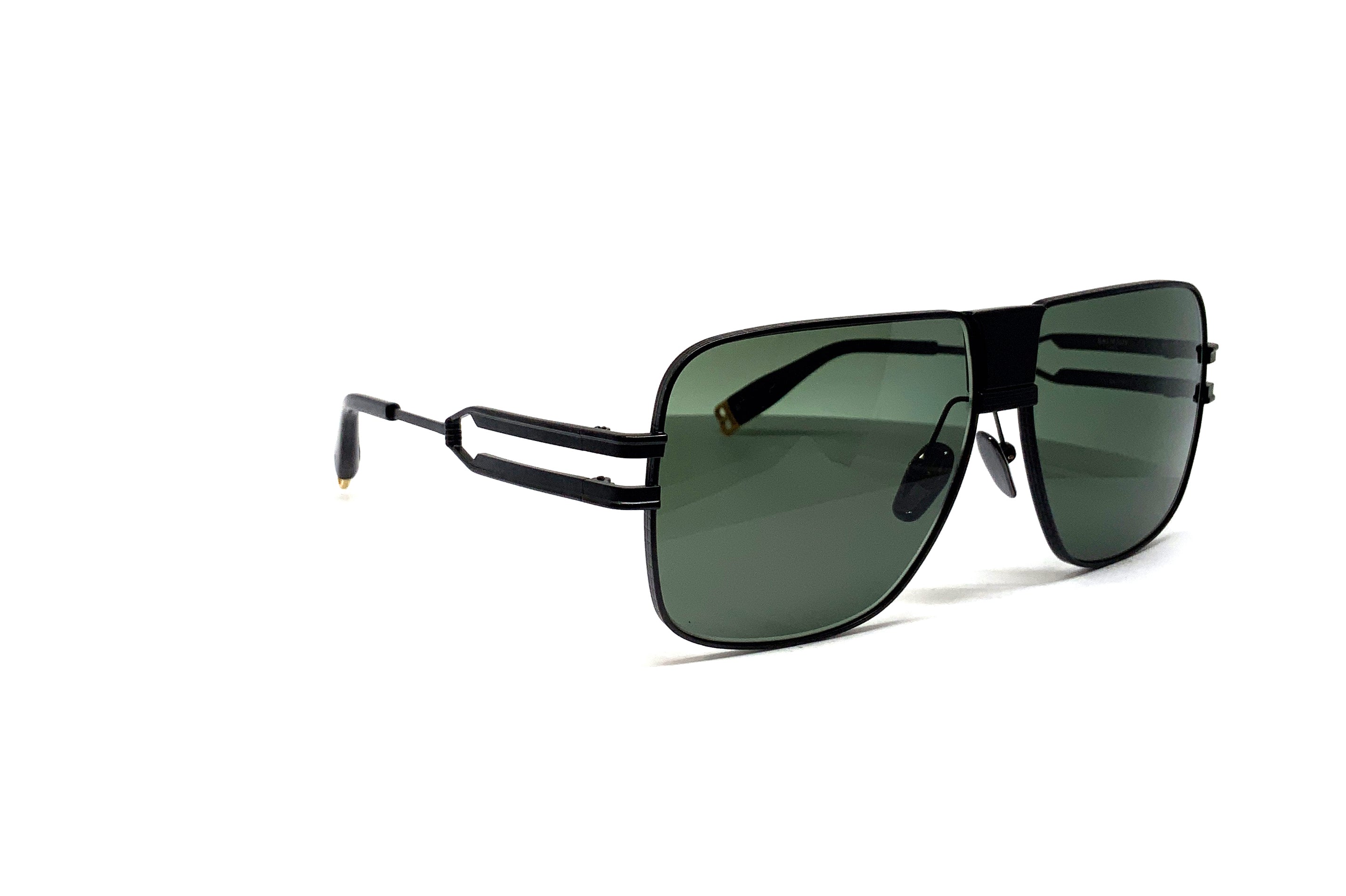 Balmain 1914 Matte Black Sunglasses for Men & Women - Luxury Designer Shades for Fashion, Travel & Outdoor Activities