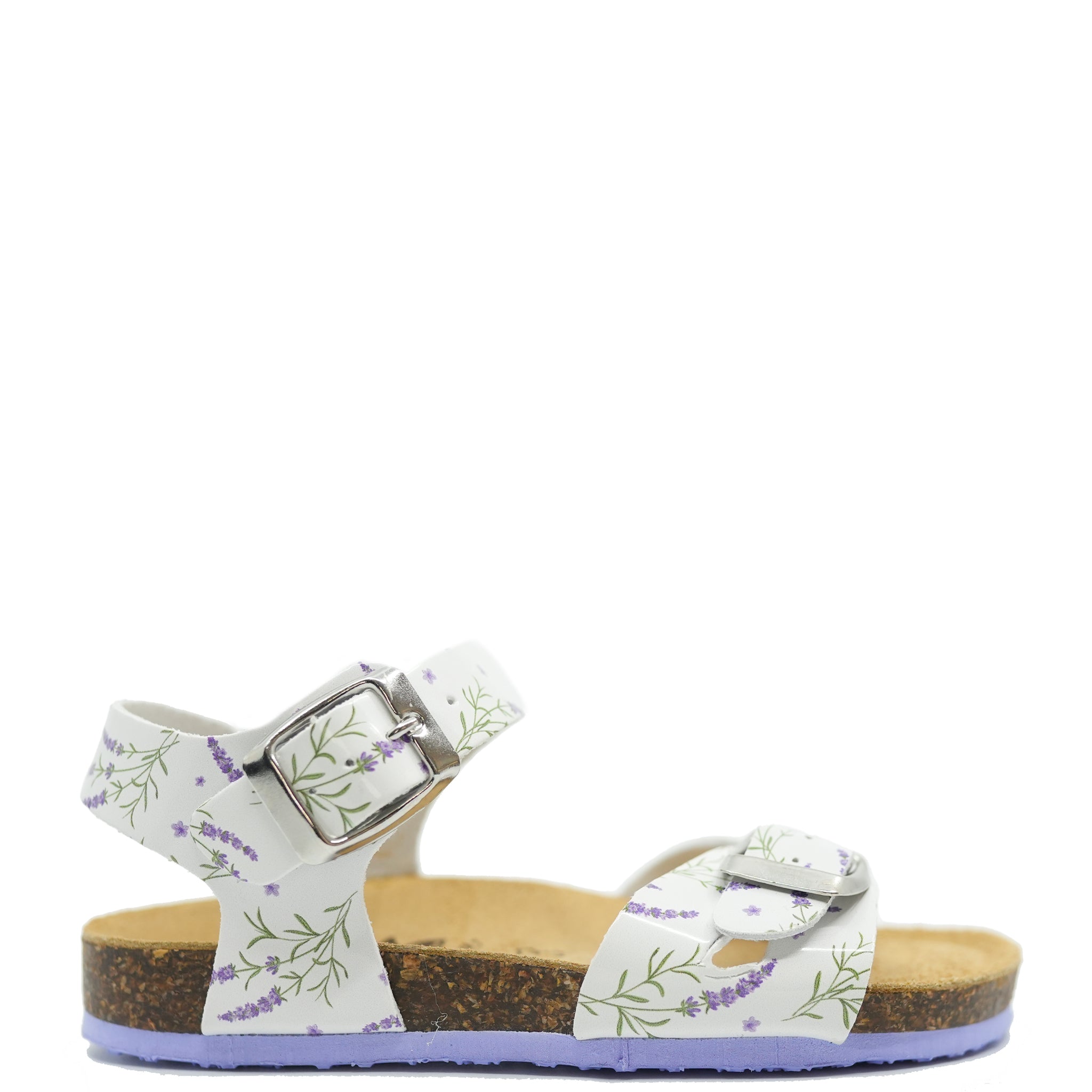 Primigi Lavender Floral Birkenstock Sandals for Women - Comfortable Summer Walking Shoes with Arch Support | Perfect for Beach, Vacation & Casual Outings