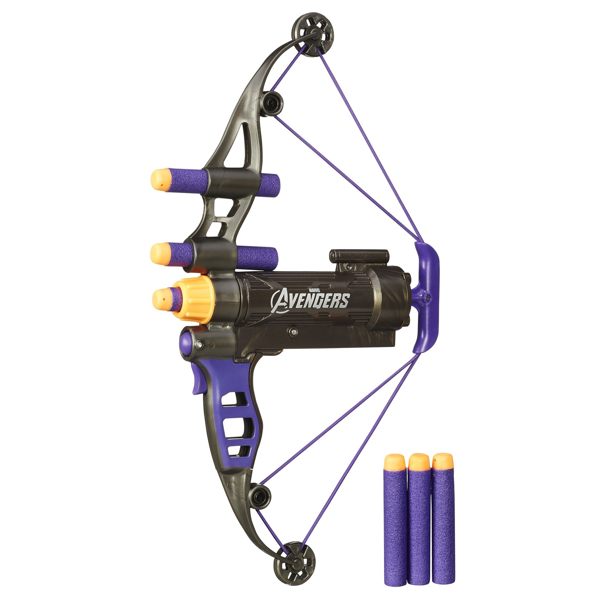 Marvel Avengers Hawkeye Longshot Bow Toy - Kids Role Play Archery Set for Superhero Pretend Play | Birthday Gift for Boys & Girls | Outdoor & Indoor Fun