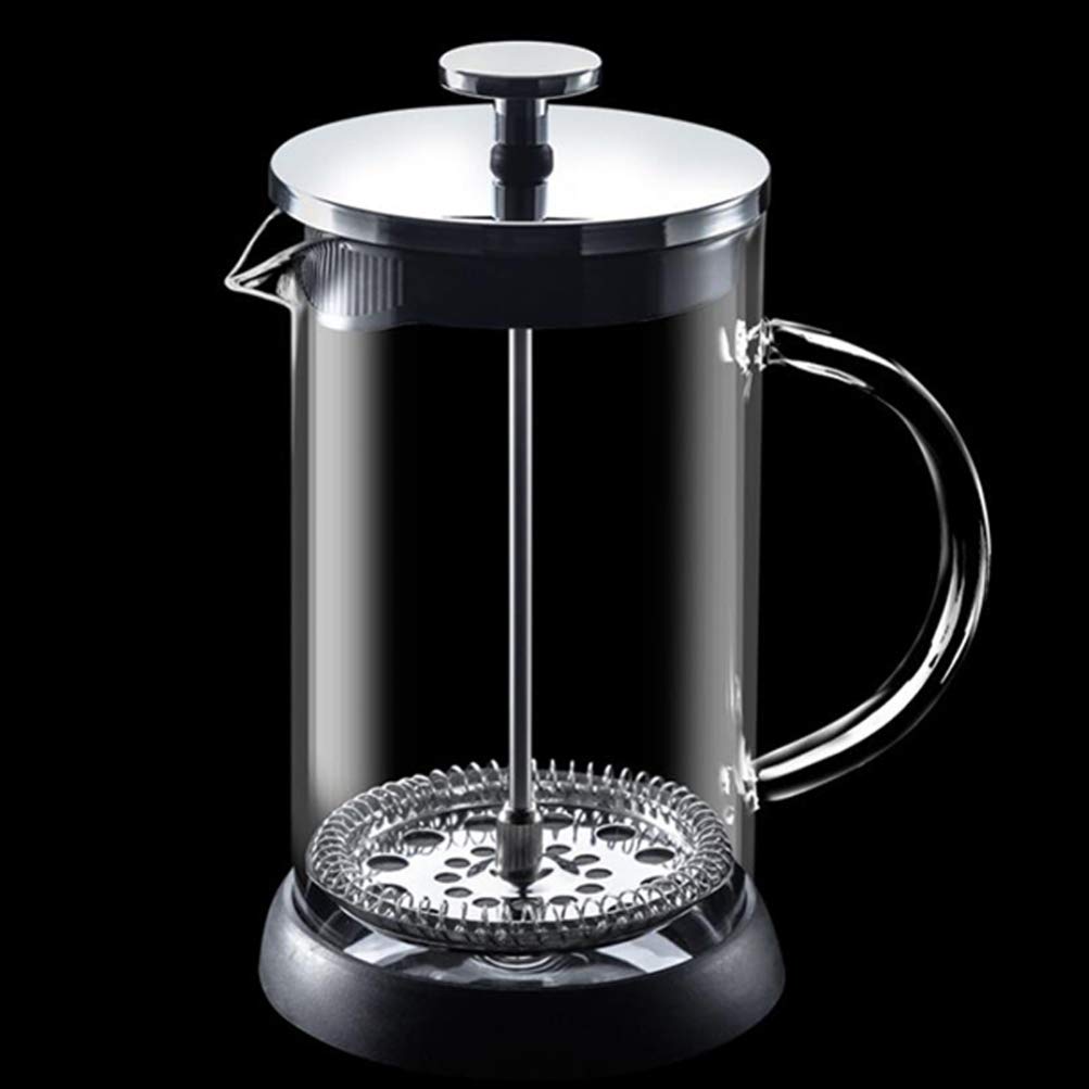 Hemoton 1-Piece Manual Espresso Coffee Maker & Tea Press - Stainless Steel French Press for Rich Espresso, Cold Brew & Loose Leaf Tea - Perfect for Home, Office & Camping Use