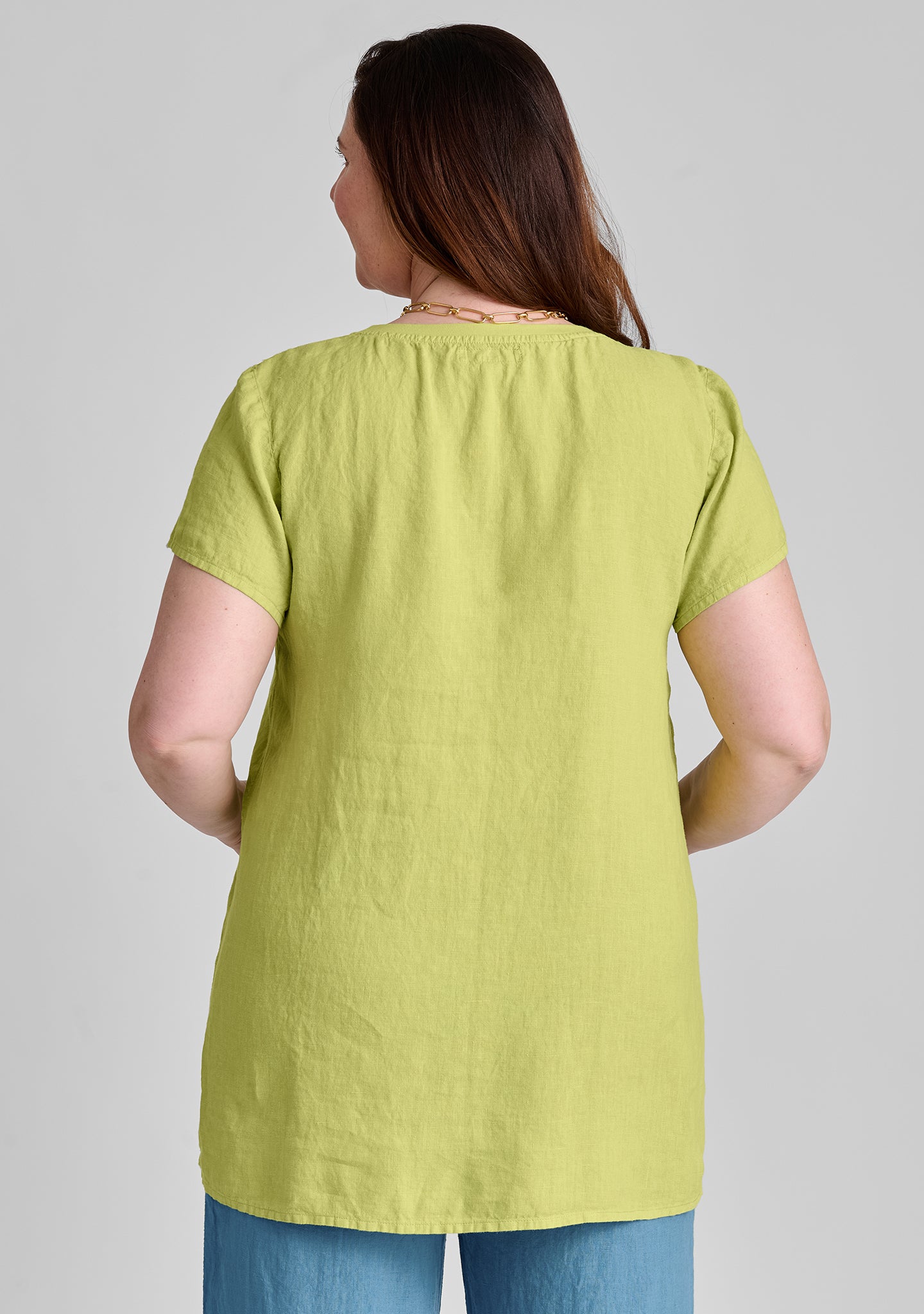 Premium Avenue Pull Linen T-Shirt for Women - Soft Breathable Summer Casual Top - Perfect for Beach Outings, Weekend Brunch & Vacation Wear
