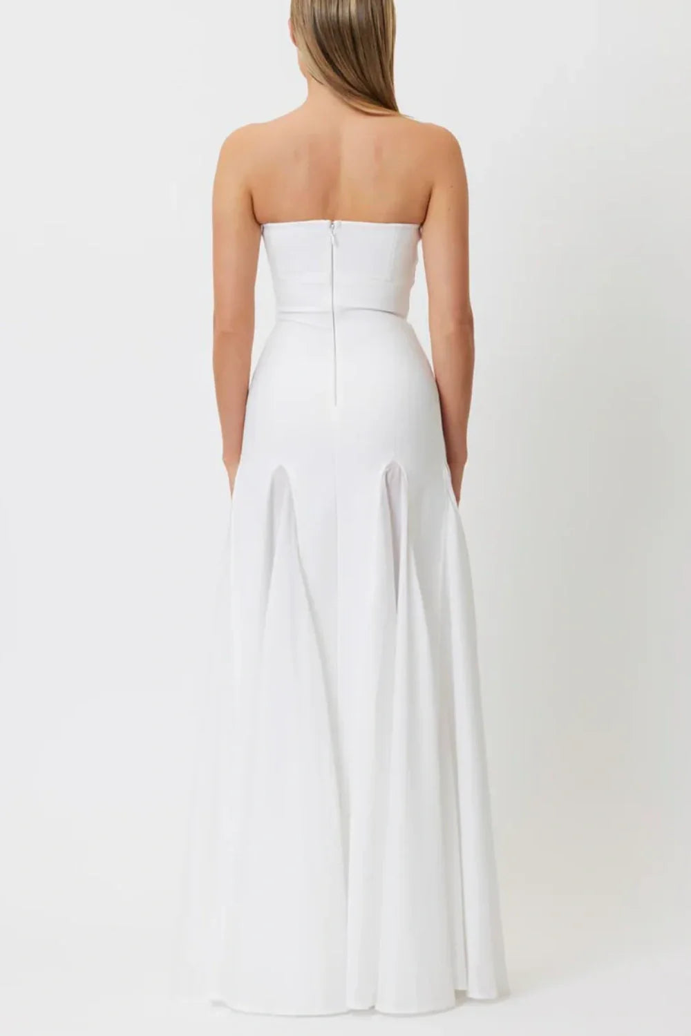 Sexy Strapless Mesh Maxi Bandage Dress for Women - Bodycon Club Dress for Night Out, Party, Date Night & Special Occasions