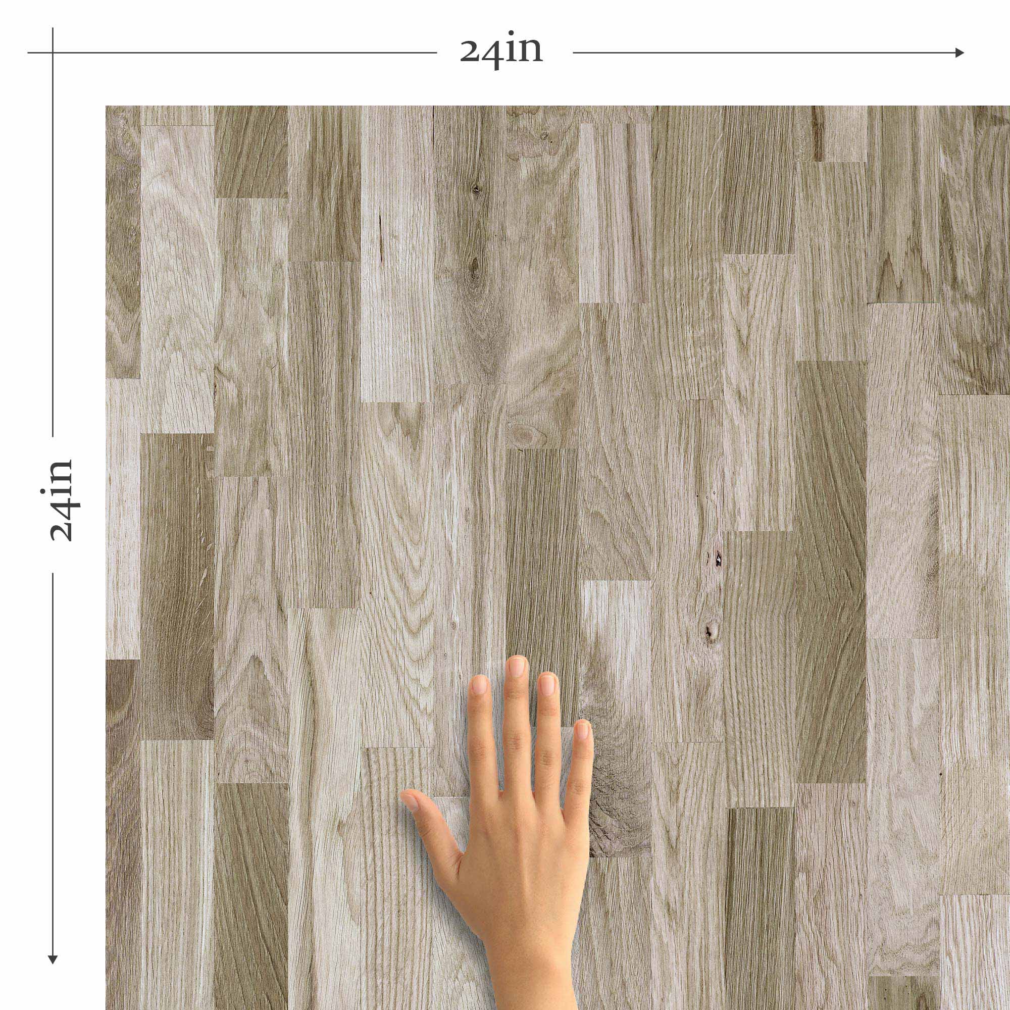 Brown Wood Peel and Stick Removable Wallpaper - Self-Adhesive Decorative Wall Covering for Bedroom, Living Room, Office - Easy to Install & Remove (Style 6756)