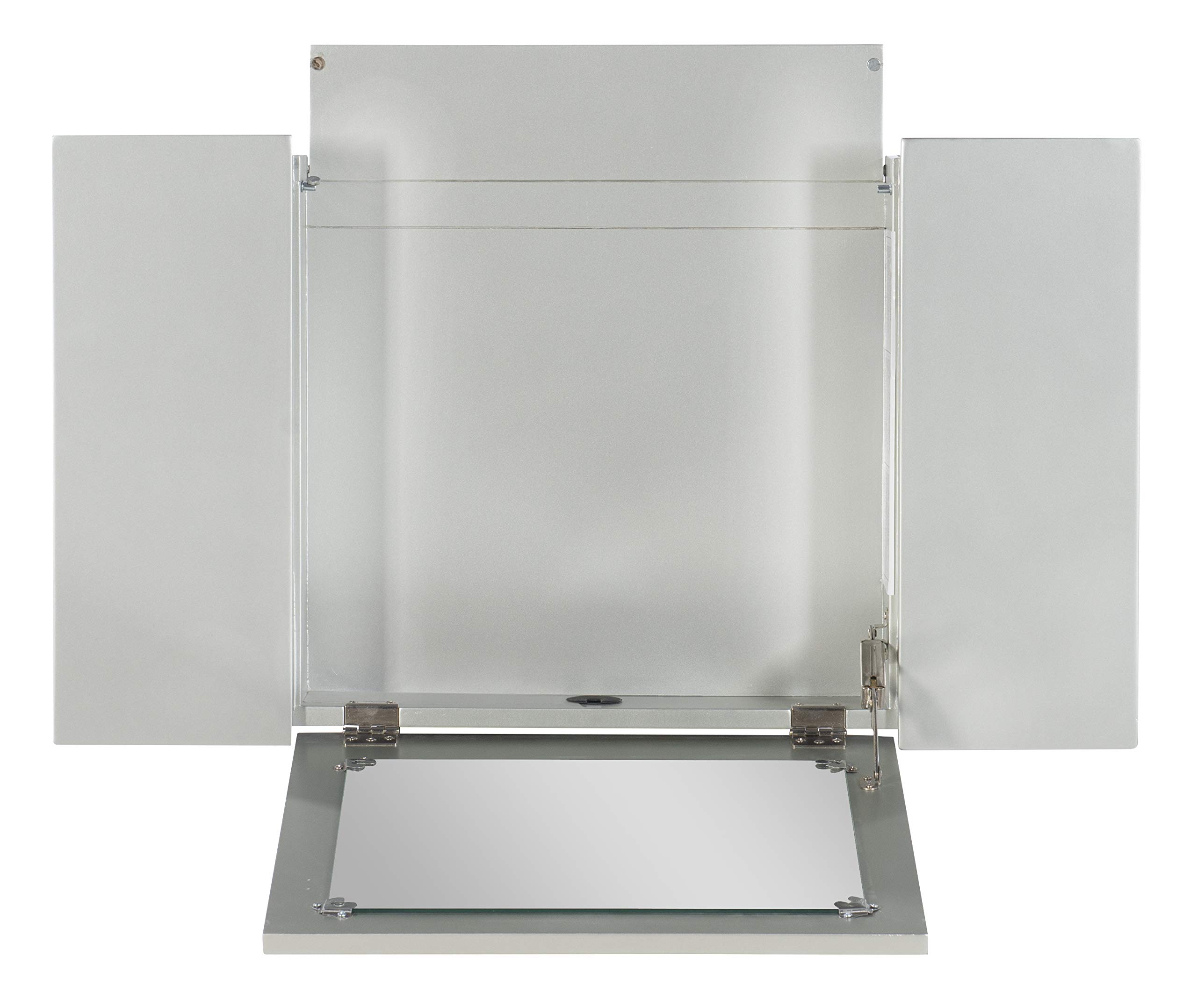 Linon Silver Harper Vanity Set with Mirror - 32
