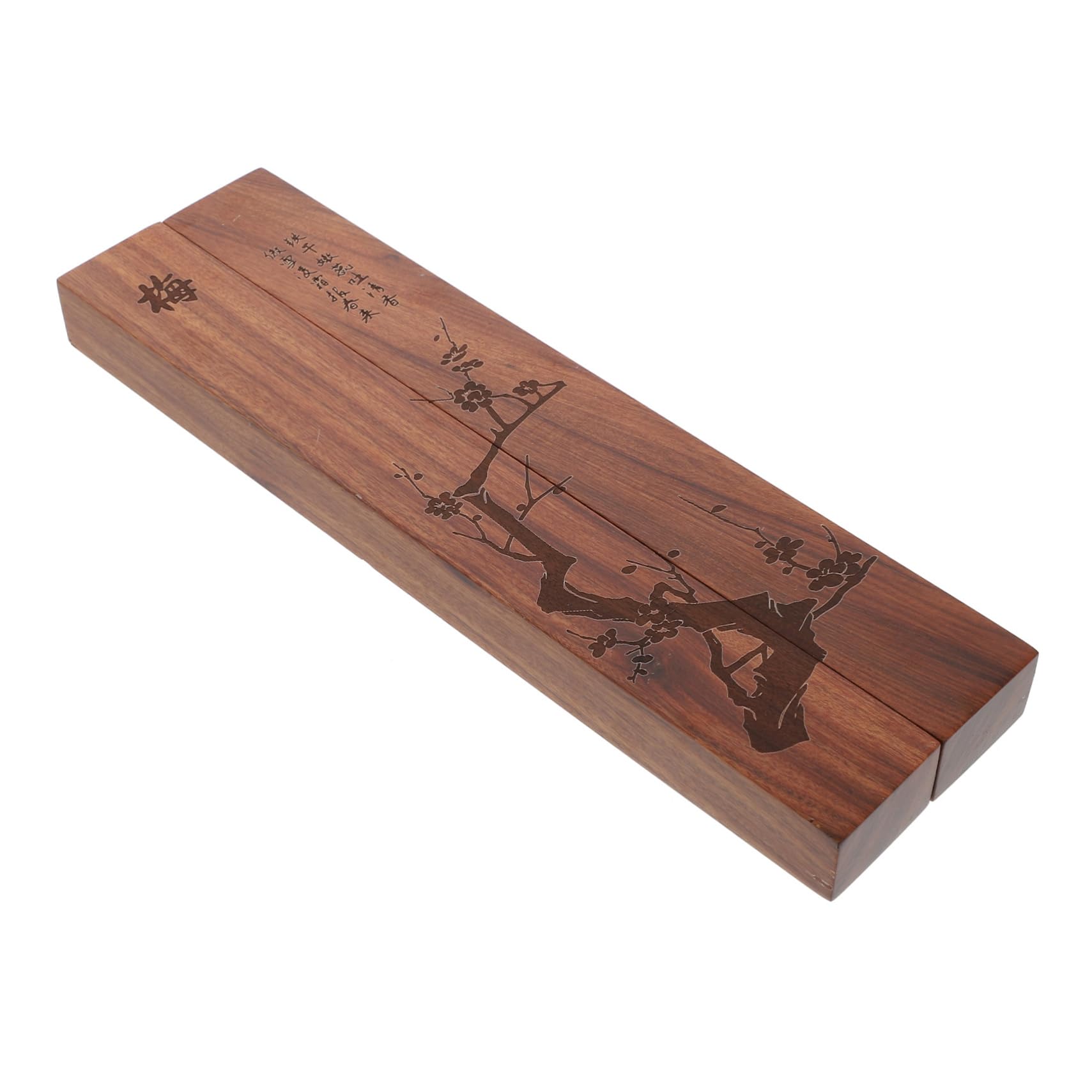 2Pcs Vintage Town Ruler Set - Classic Black Catalpa Wood Office Decor for Men - Perfect for Reading, School & Home Office Supplies - Great Gift for Students & Professionals