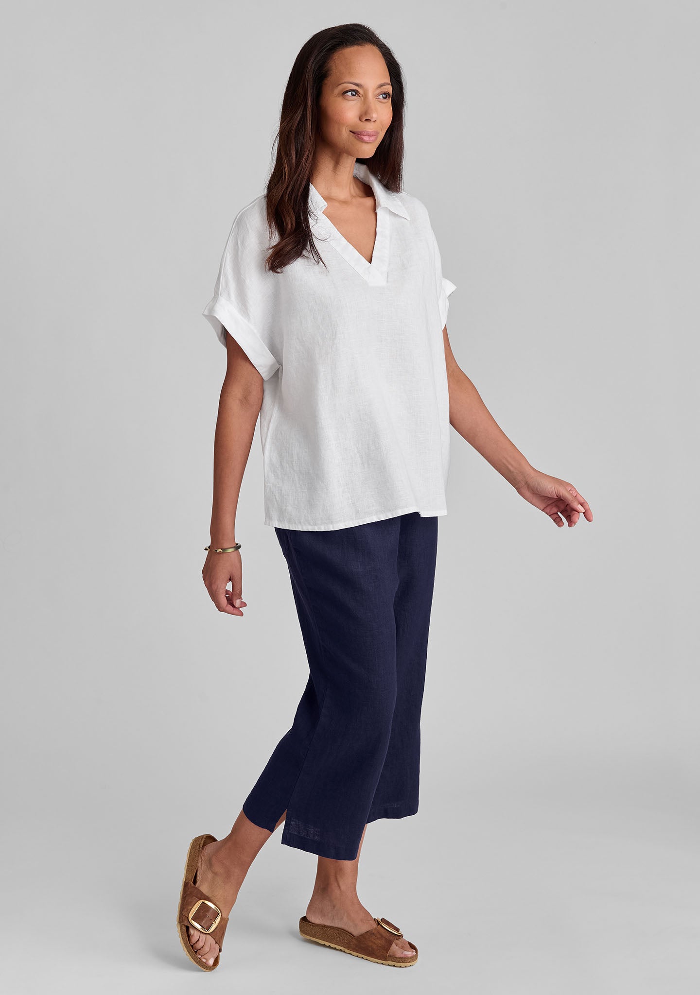 Comfortable Linen Pants with Elastic Waistband - Breathable & Stylish Push Out Pants for Women | Perfect for Summer, Travel & Casual Wear
