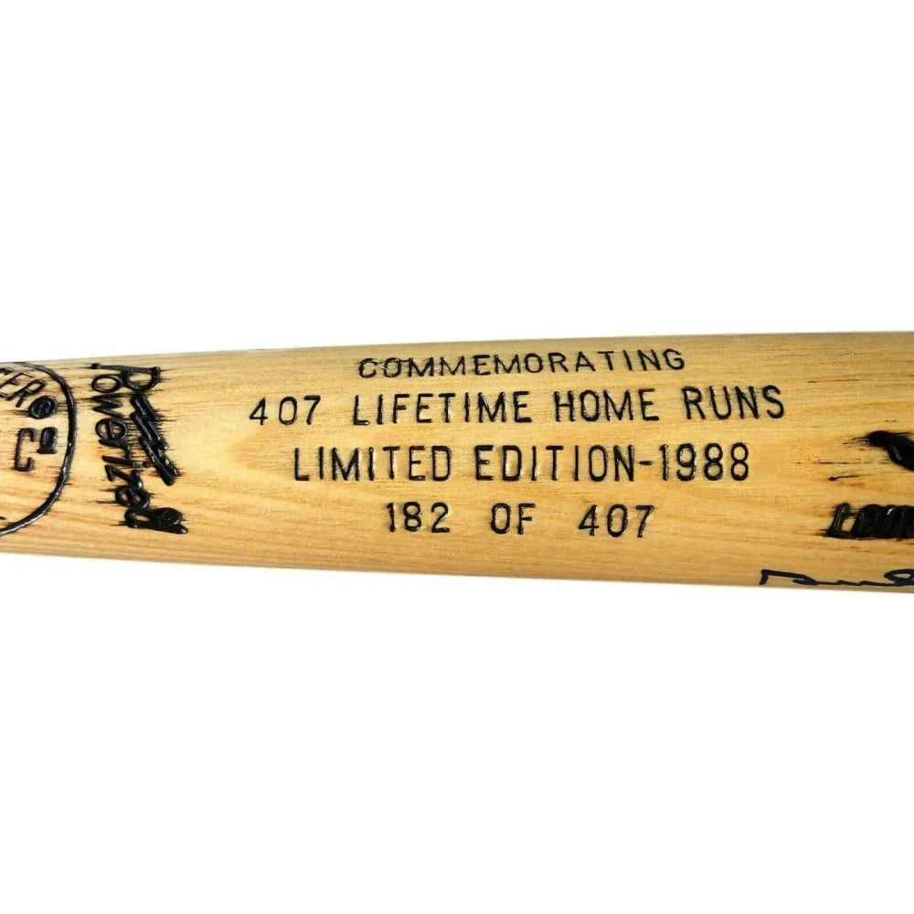 Duke Snider Autographed Baseball Bat - Signed Home Run Stat with COA - Brooklyn & LA Dodgers Memorabilia #D/407 - Perfect for Collectors, Sports Fans, and Home Decor