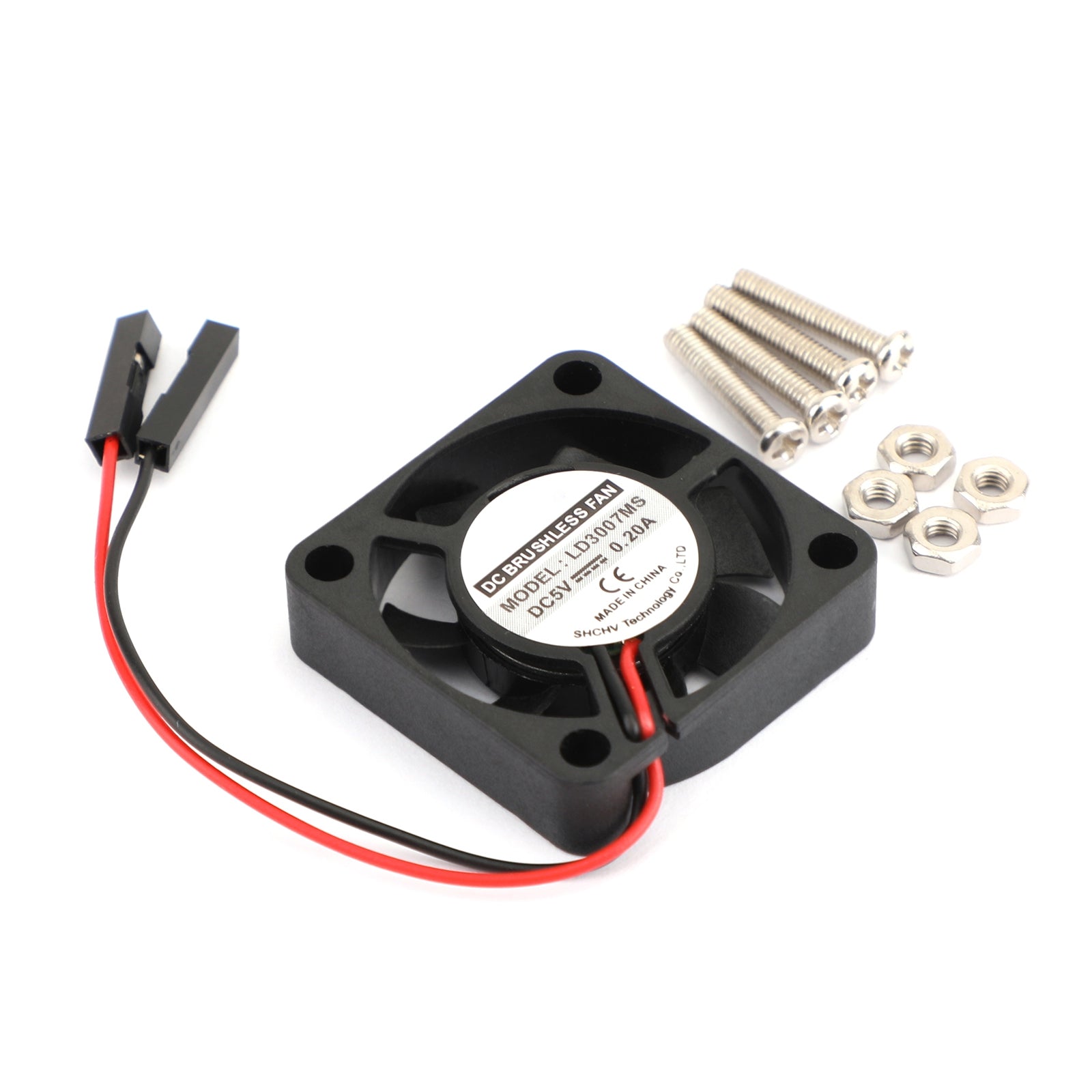 10x 2Pin 30MMx30MM 3007 5V Cooling Fan for Raspberry Pi 2/3 Model B/4B - Quiet PC Cooling Solution for Mini Computers, DIY Projects & Electronics Cooling