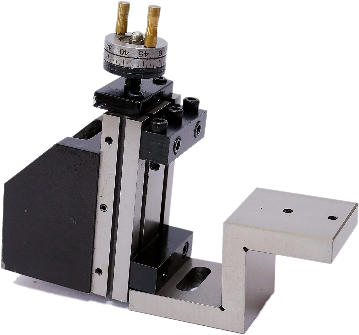 Mini Vertical Milling Slide with Z-Type Cast Iron Angle Plate - Precision Metalworking & DIY Projects Tool for Milling Machines