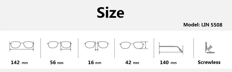 Aimee Unisex Rimless Square Screwless Titanium Eyeglasses 85508 - Lightweight Durable Frame for Reading, Computer Work & Everyday Wear