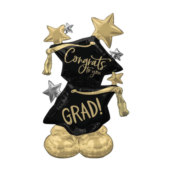 55 Inch Graduation Banner - Personalized Congrats Grad Sign for High School & College Graduation Parties, Decorations, and Celebrations