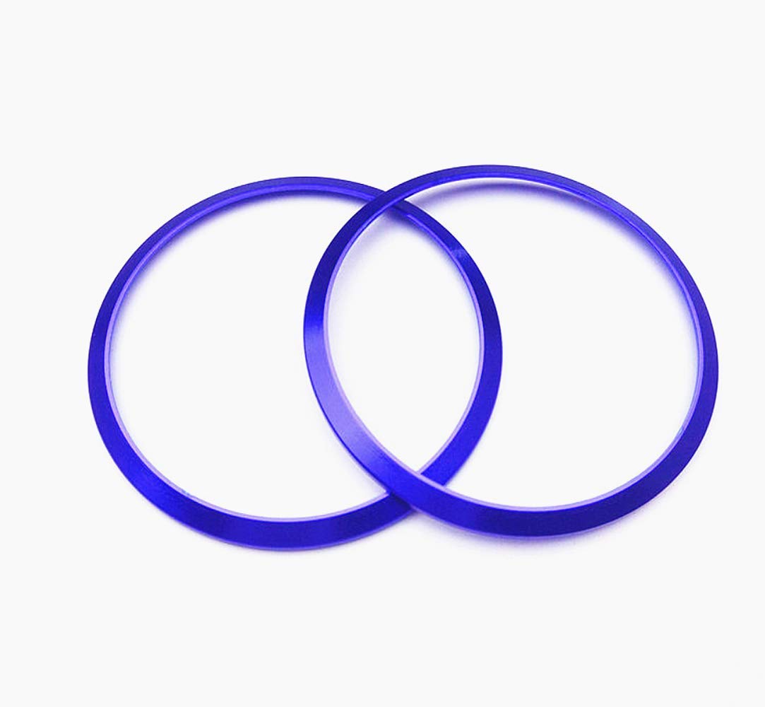 Alfa Romeo Giulia Stelvio Interior Accessories 2015-2023 - Alloy AC Vent Rings (4pc, Blue) for Car Upgrade