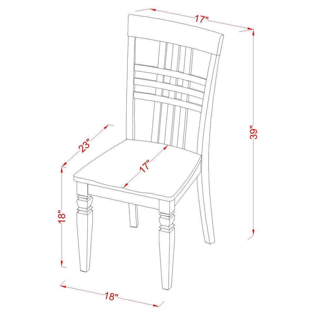 East West Furniture MZLG3-LWH-W 3 Piece Dining Set with Drop Leaf Table & 2 Wood Chairs, 36x54 Inch, Linen White - Perfect for Small Spaces, Breakfast Nooks & Cozy Apartments