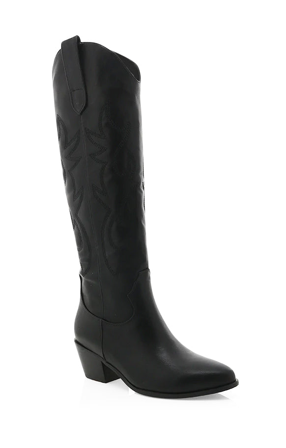 Billini Urson Women's Black Cowboy Boots - Stylish Western Ankle Boots for Country, Rodeo & Fashion Outfits