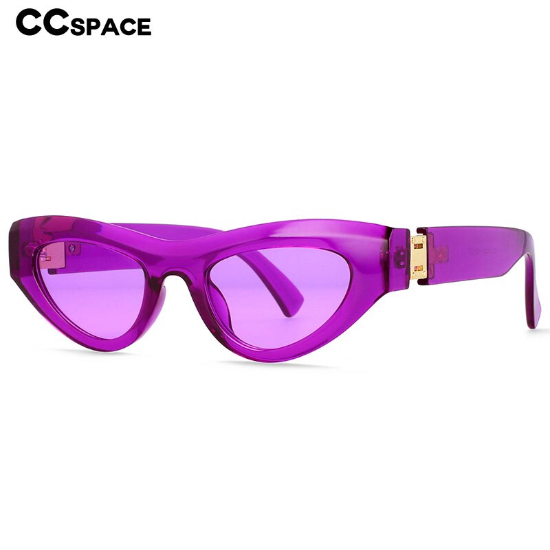 CCspace Women's Full Rim Cat Eye Resin Frame Sunglasses 54473 - Stylish UV Protection Shades for Outdoor, Beach, and Driving