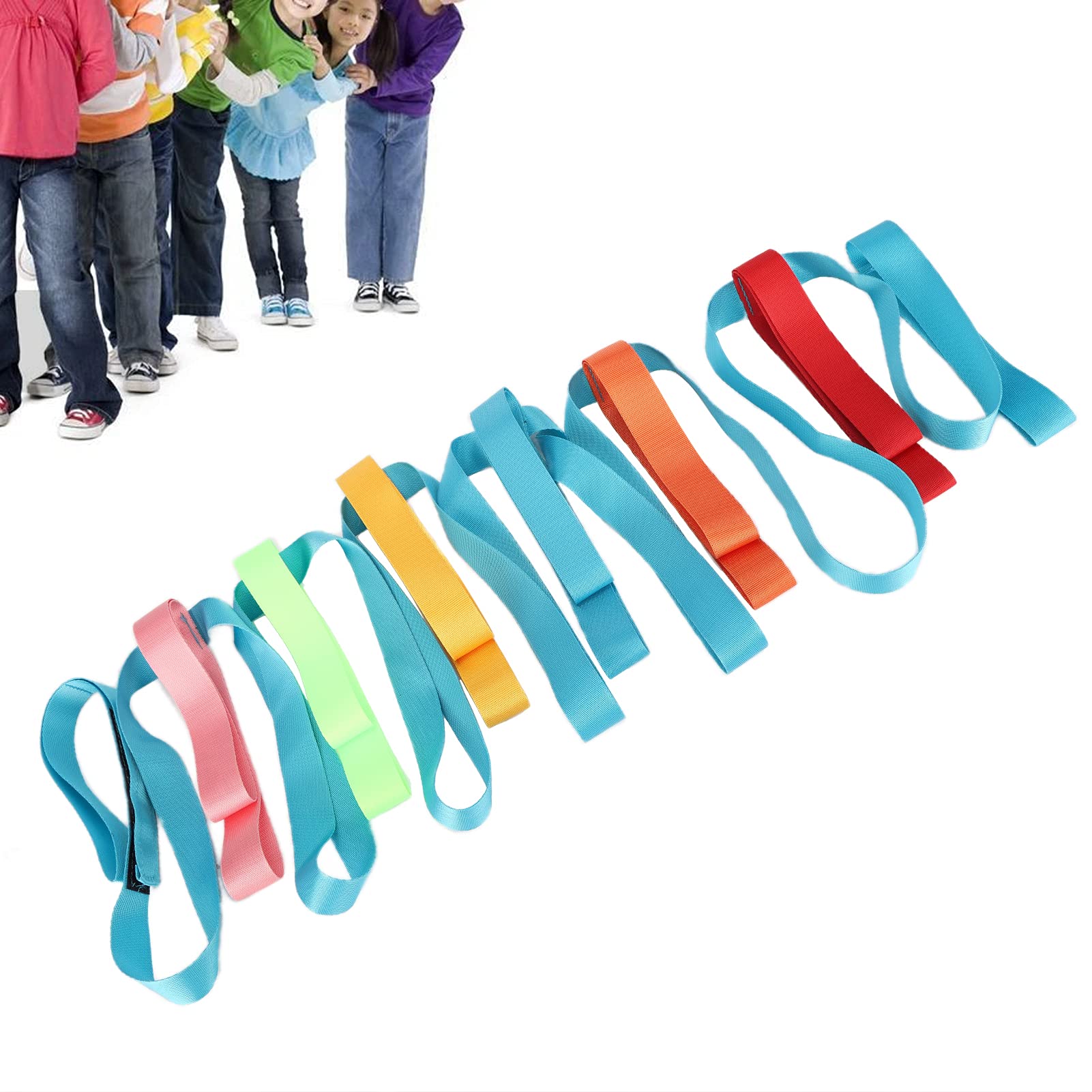**Colorful Toddler Walking Rope with Handles – Anti-Lost Safety Line for Preschool, Daycare & Outdoor Activities – Perfect for Group Walks, Field Trips & School Safety**