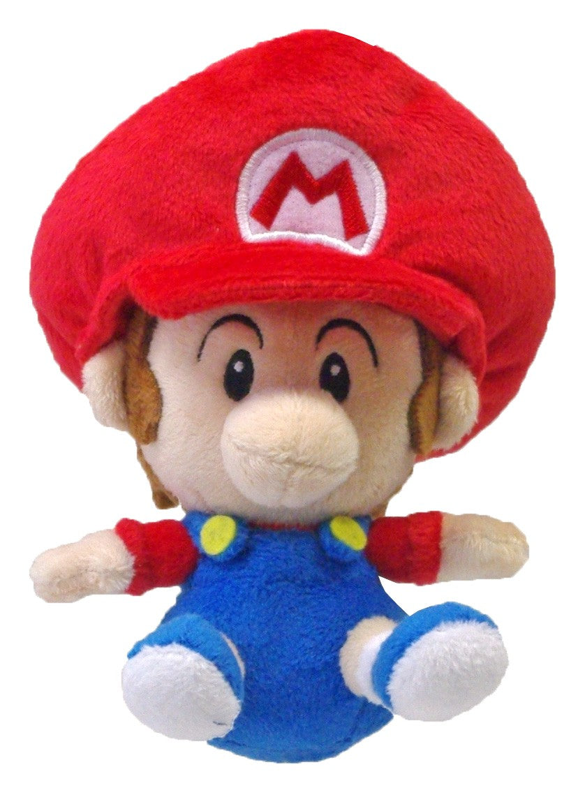 Super Mario 5 Inch Plush Toy - Official Baby Mario Stuffed Animal for Kids & Collectors - Perfect for Gifts, Room Decor, and Nintendo Fan Collections